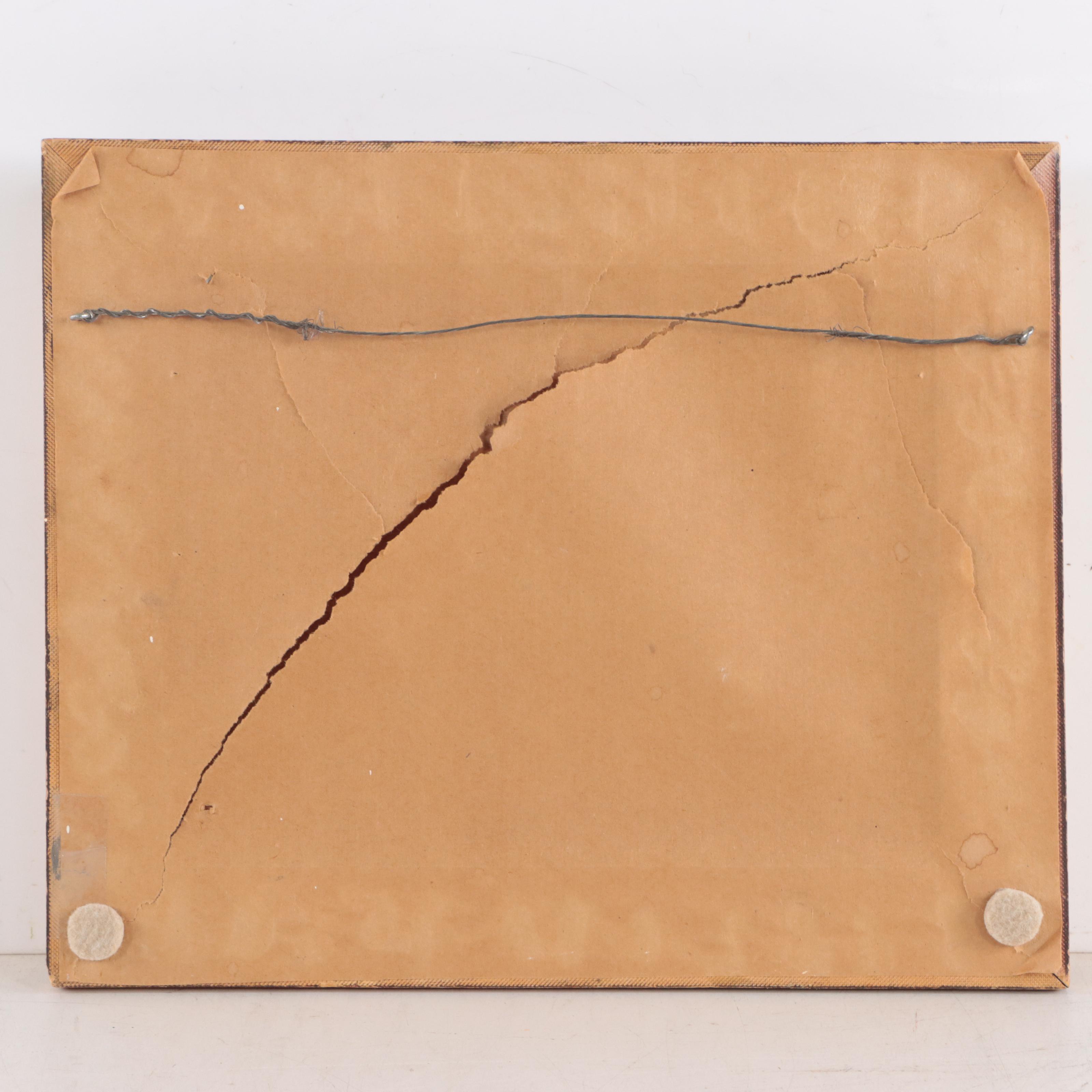 M. Durant Oil Painting of Grazing Cattle and Stormy Skies, Early 20th Century