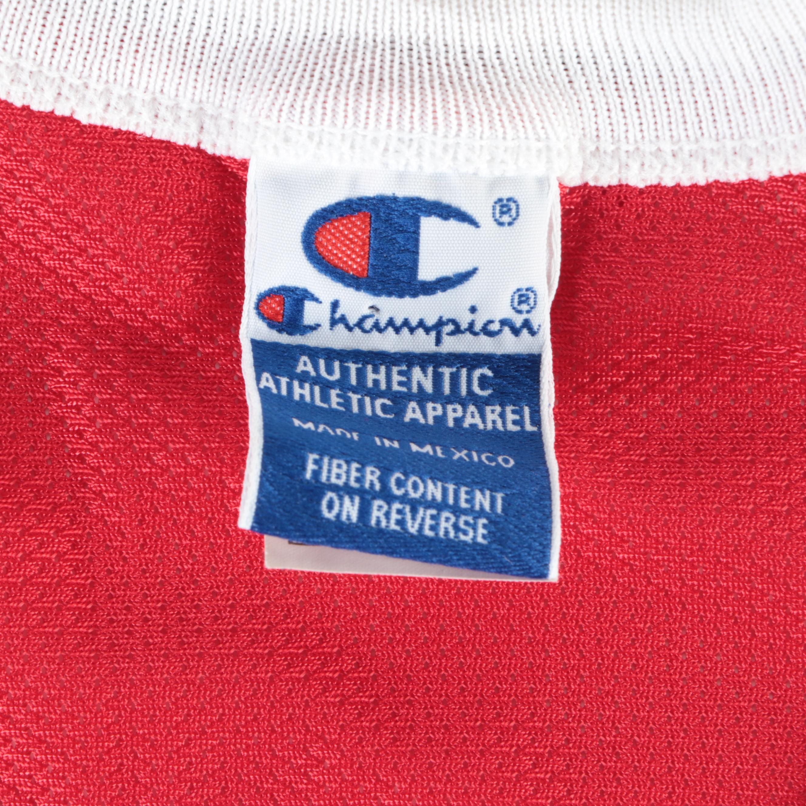 Michael Jordan Champion NBA Chicago Bulls Basketball Jersey, 1990s