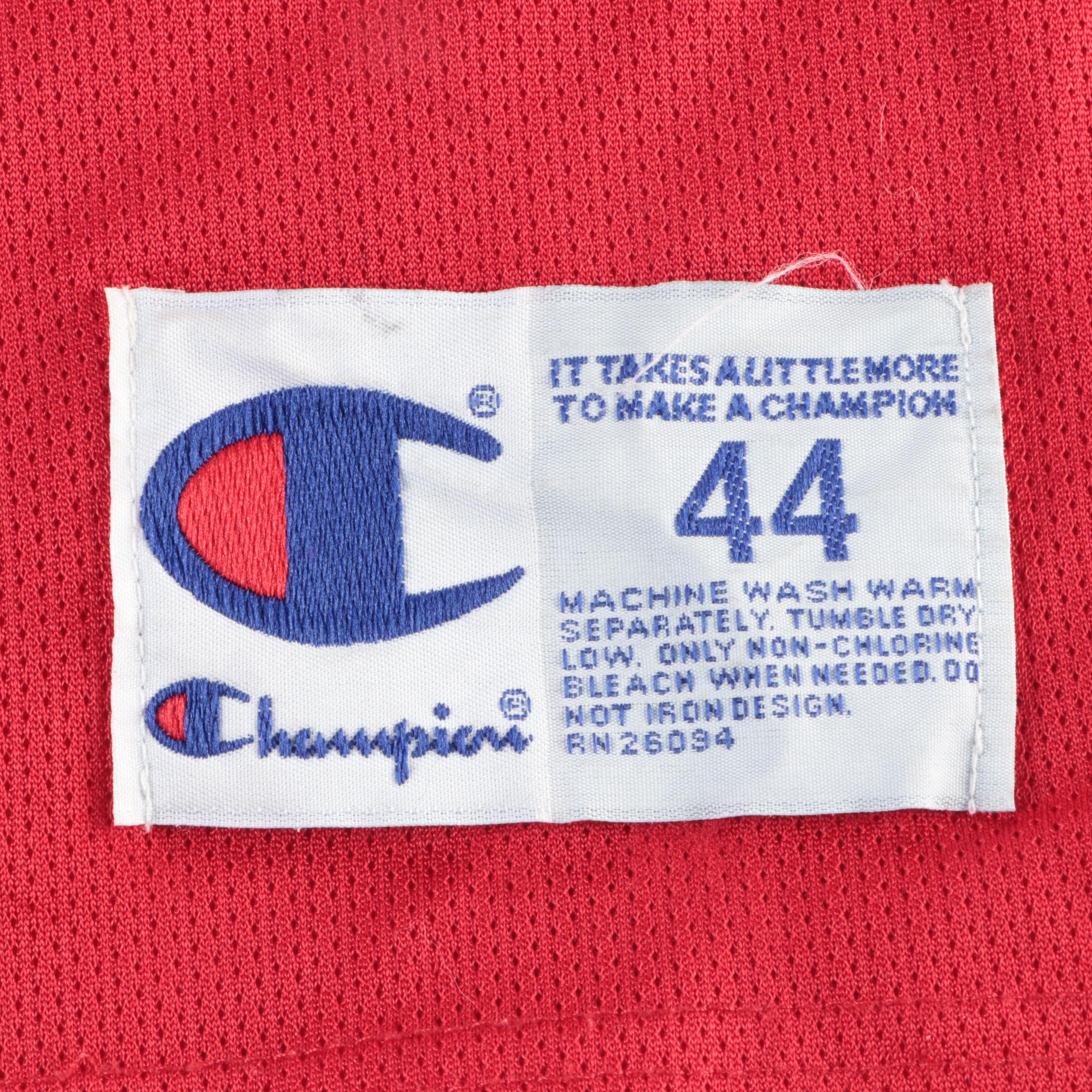 Michael Jordan Champion NBA Chicago Bulls Basketball Jersey, 1990s