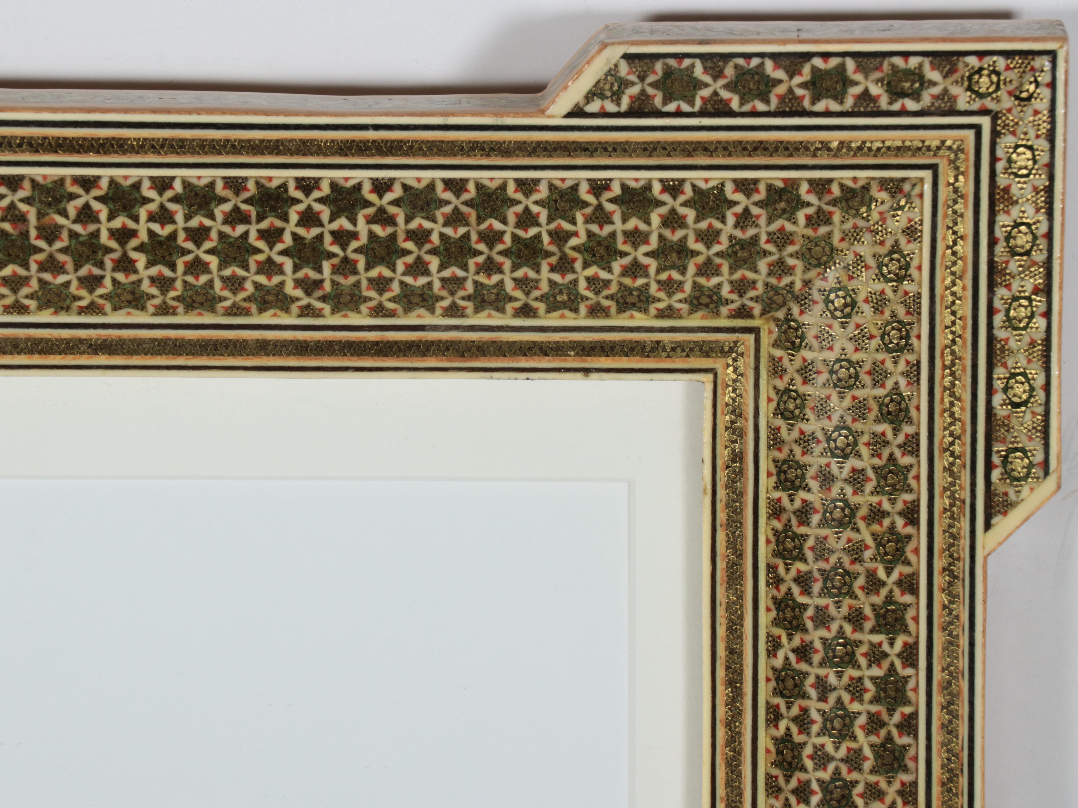 Persian Wood and Resin Mosaic Inlay Frames