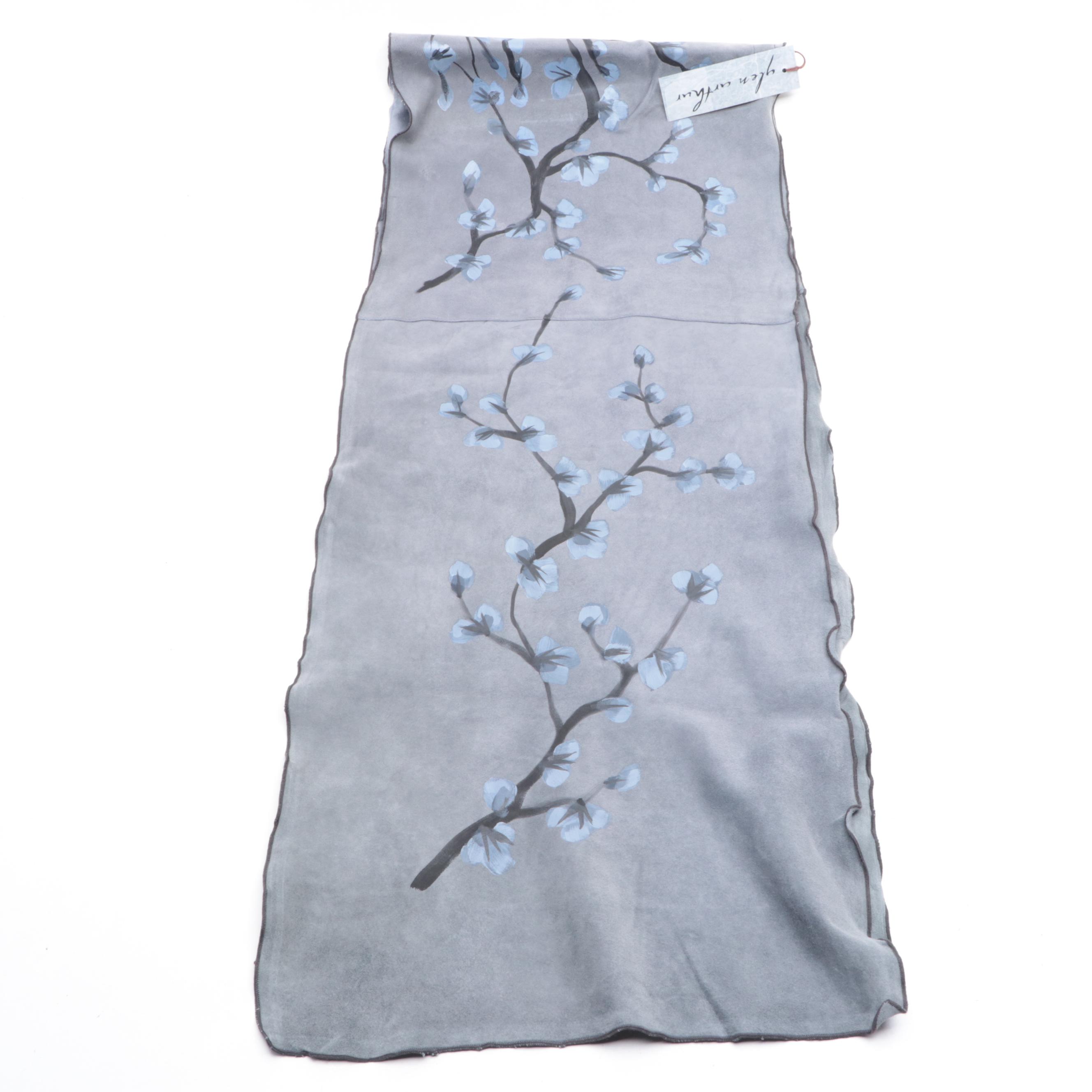 Glen Arthur Scarf in Painted Suede and Tilo Wool/Cashmere Shawl