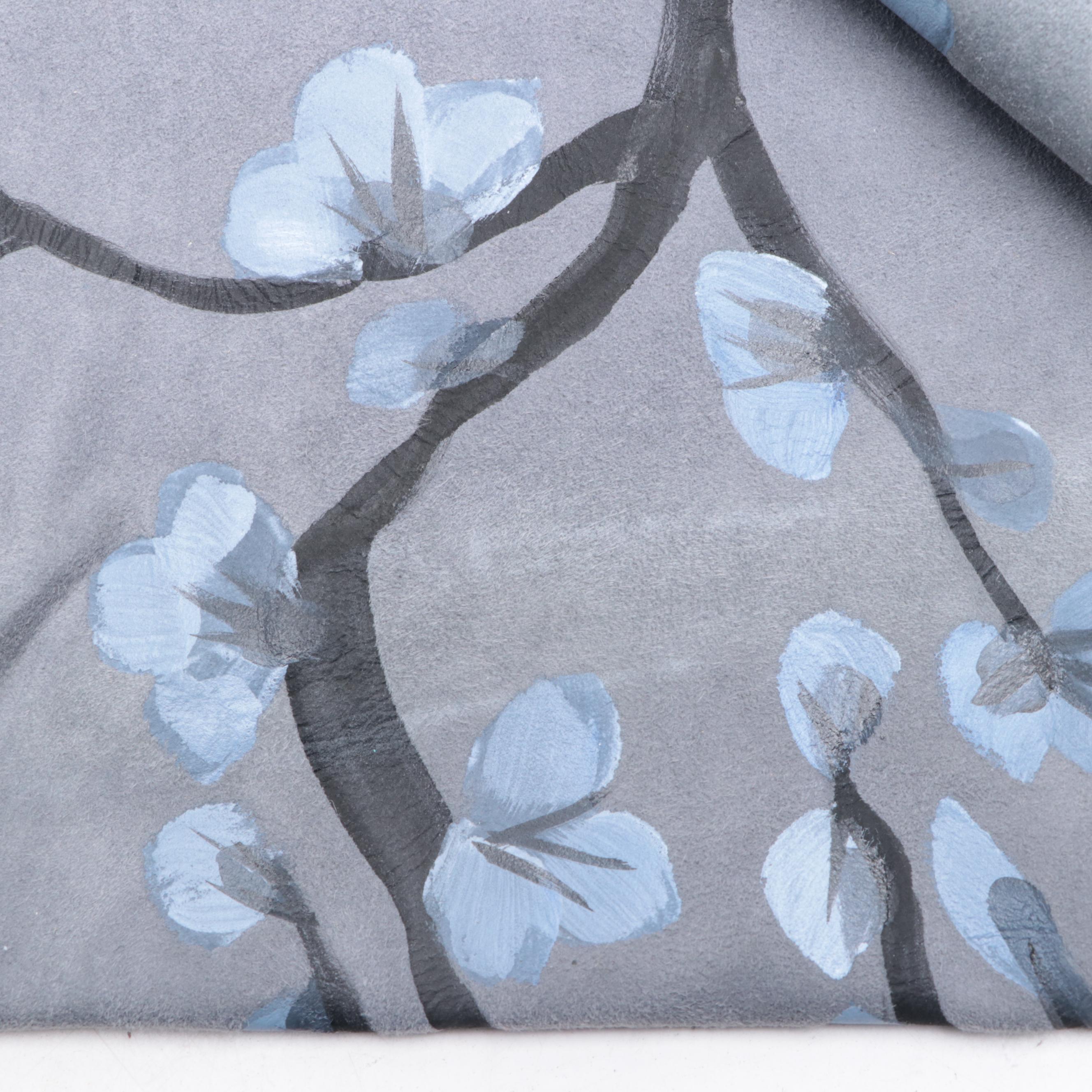 Glen Arthur Scarf in Painted Suede and Tilo Wool/Cashmere Shawl