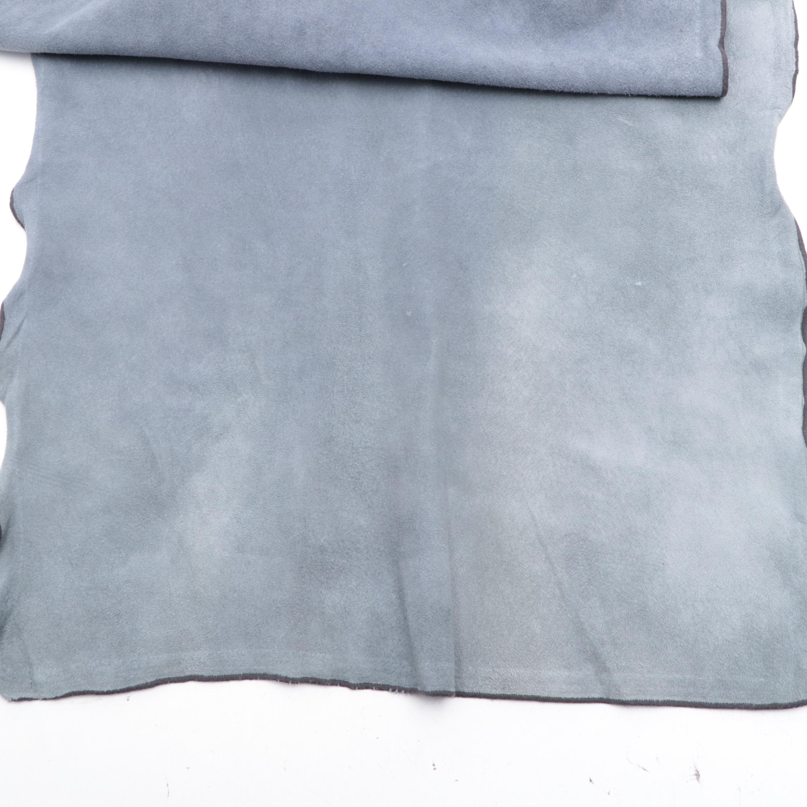 Glen Arthur Scarf in Painted Suede and Tilo Wool/Cashmere Shawl