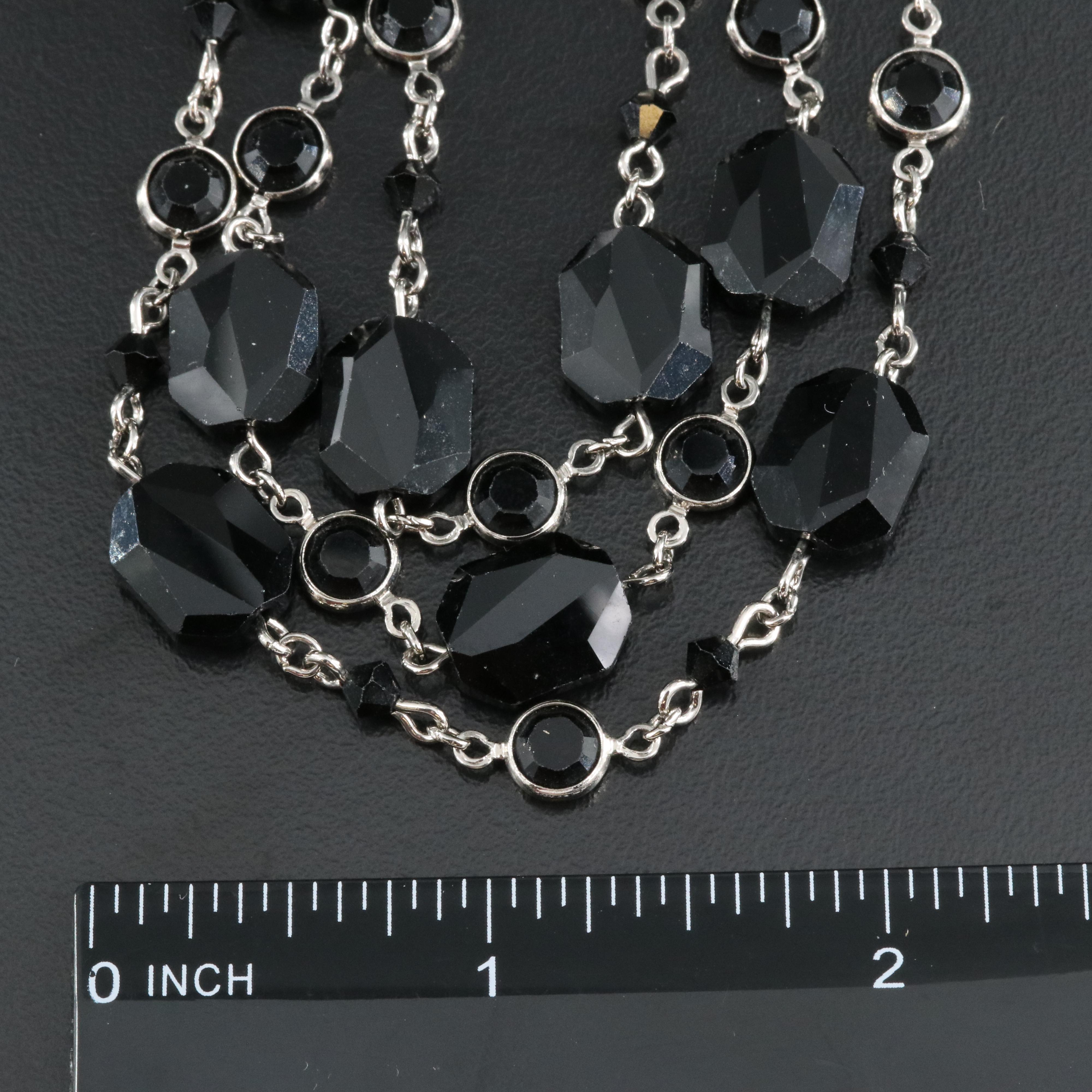 Necklace and Earring Set Including Cubic Zirconia, Glass and Rhinestone