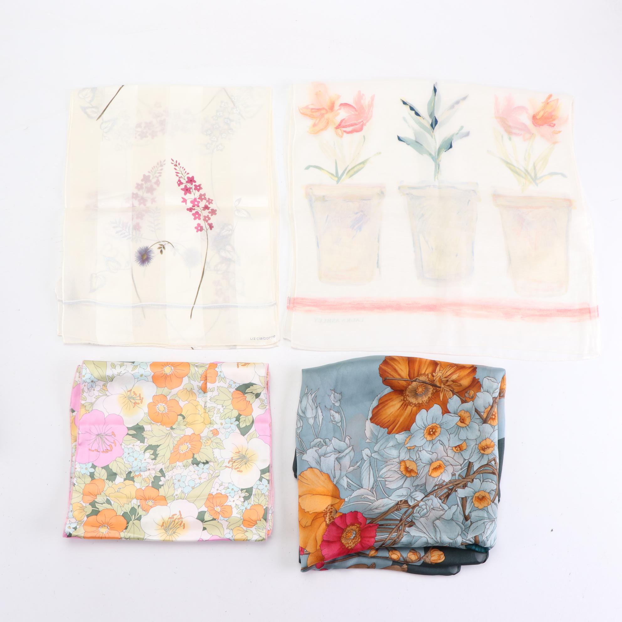 Liz Claiborne, Laura Ashley, Hemisphere, Ann Taylor, and More Printed Scarves