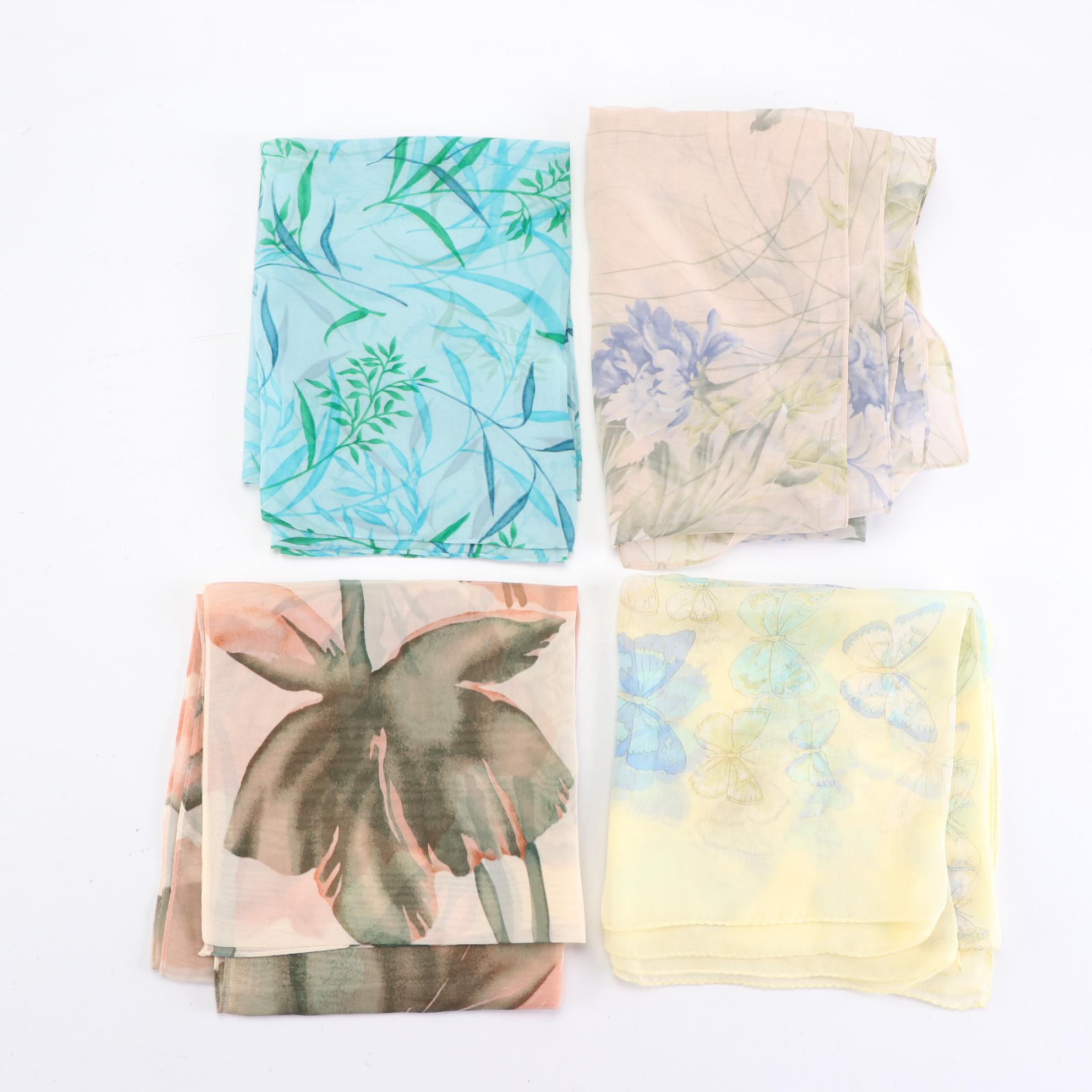 Liz Claiborne, Laura Ashley, Hemisphere, Ann Taylor, and More Printed Scarves