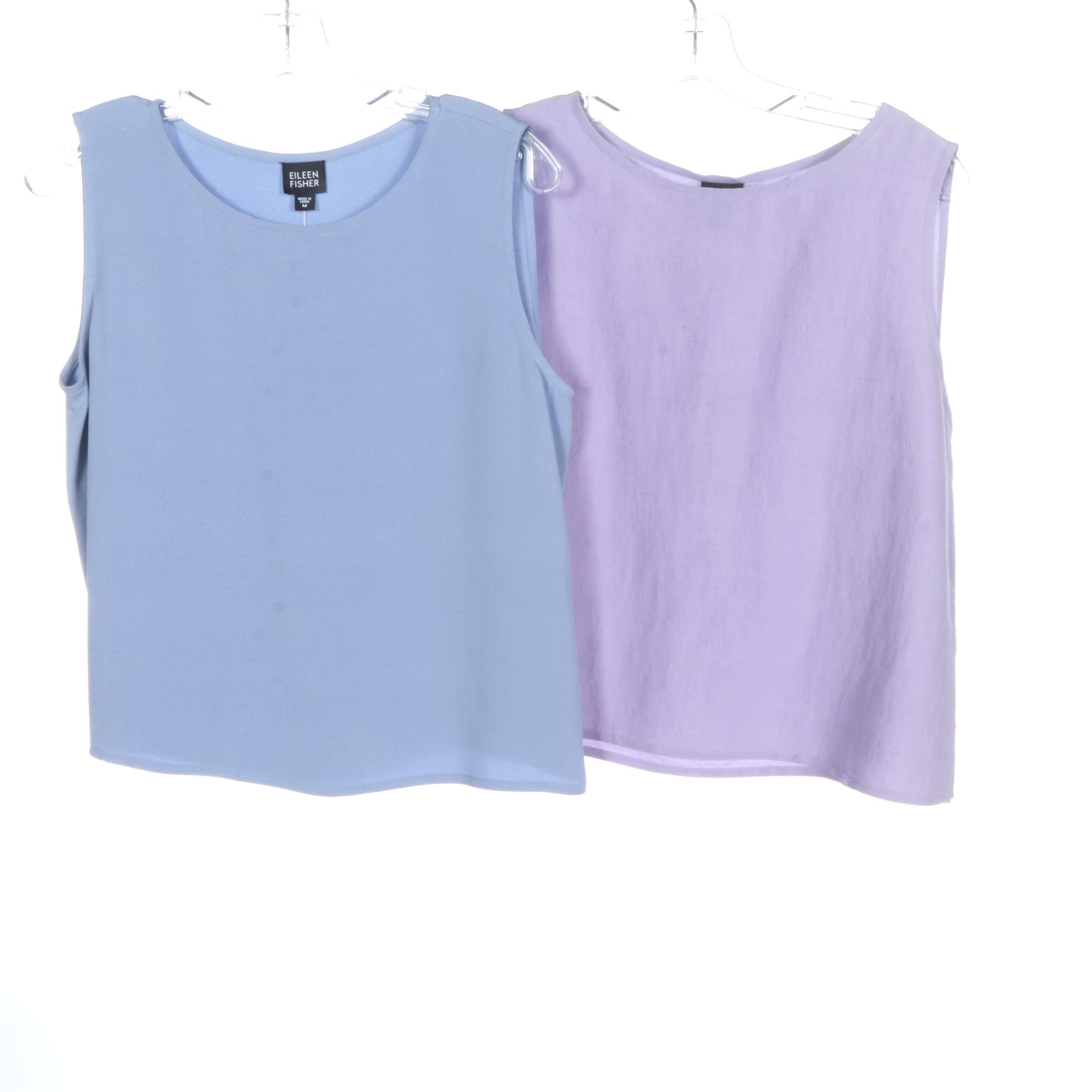 Eileen Fisher and Other Blouses with Peace of Cloth Printed Pants