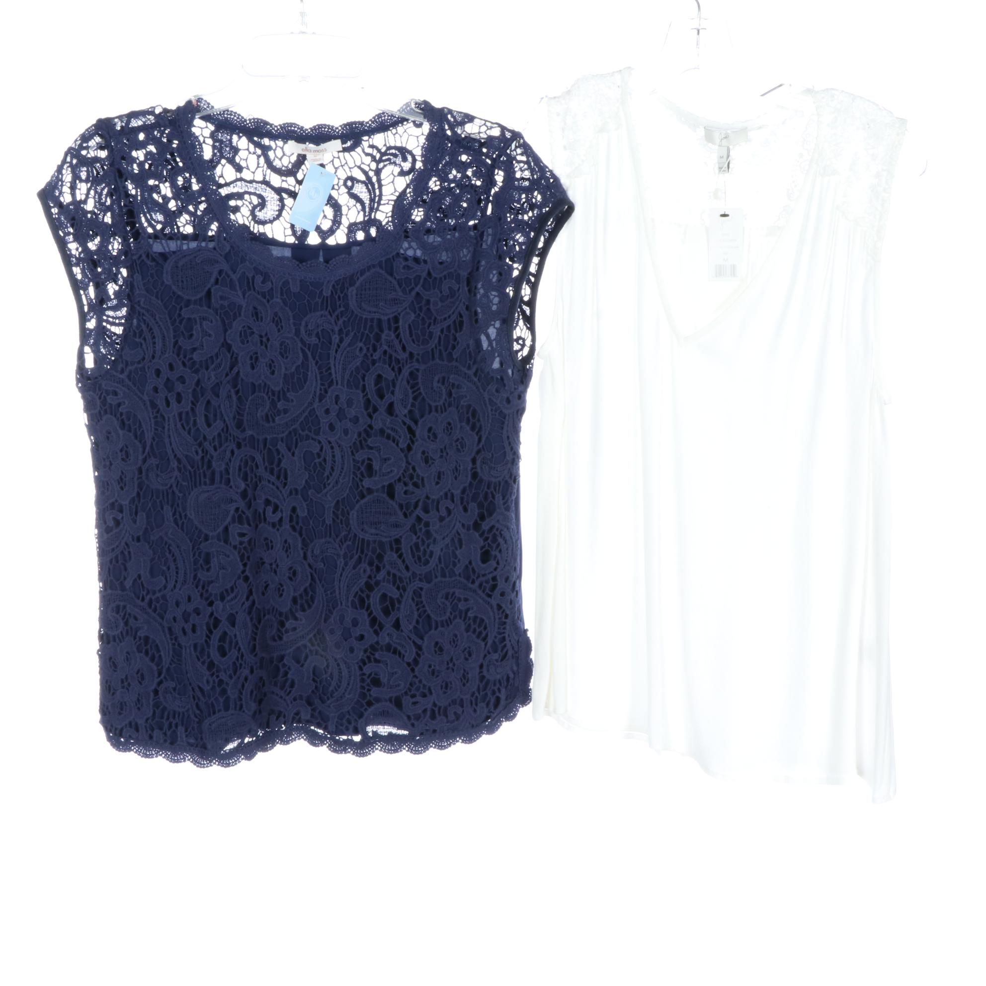 Eileen Fisher and Other Blouses with Peace of Cloth Printed Pants