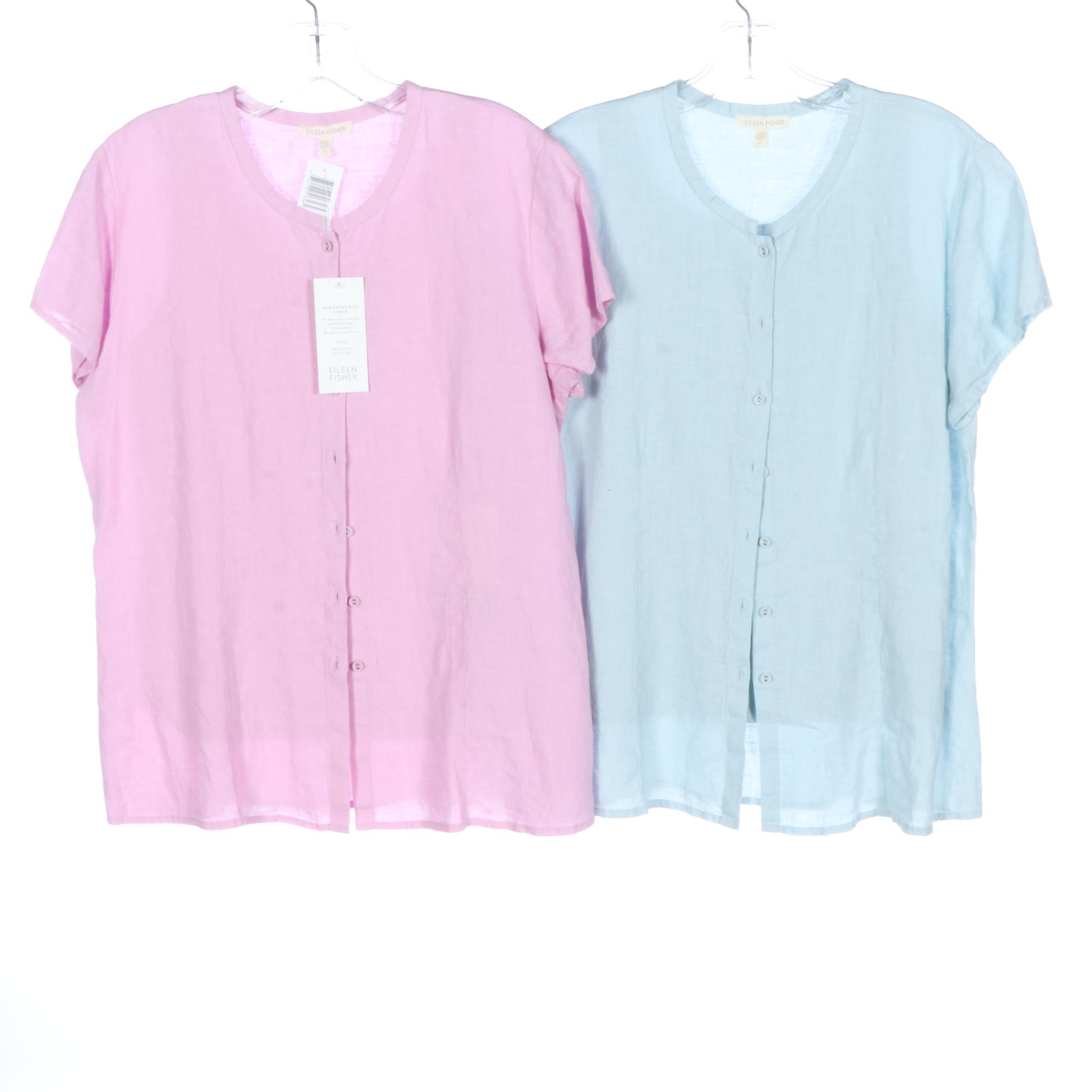 Eileen Fisher and Other Blouses with Peace of Cloth Printed Pants