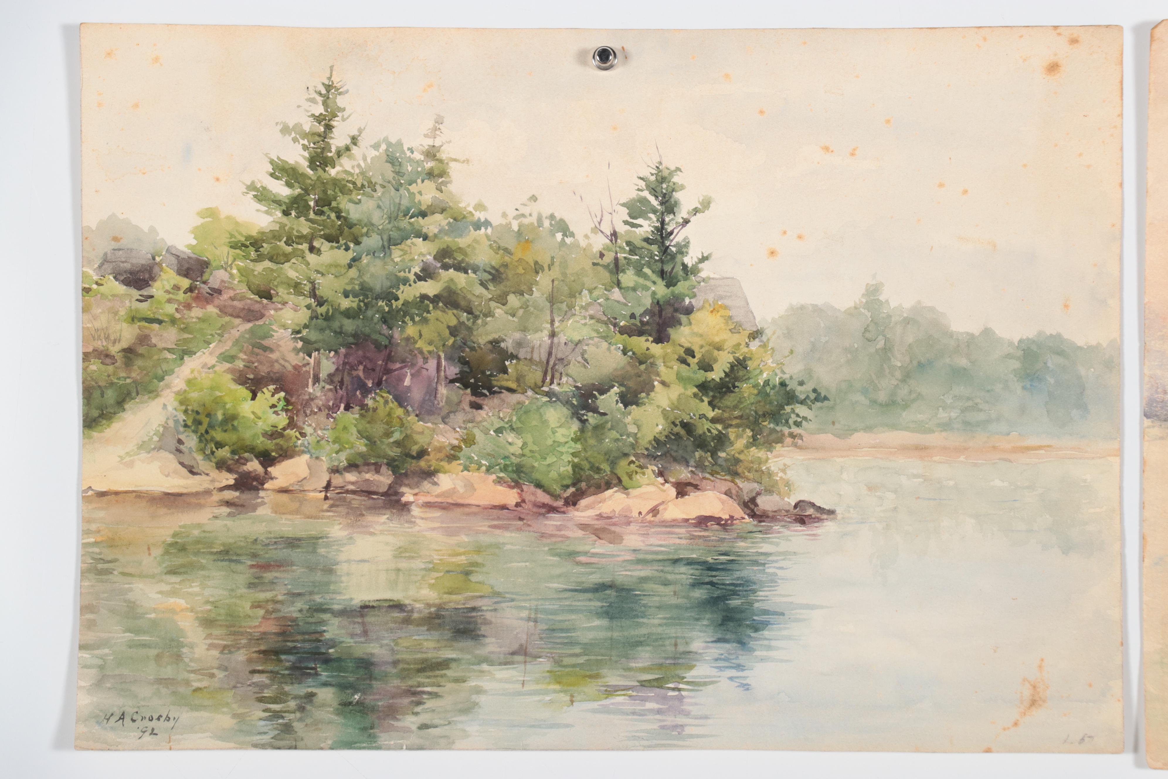 Landscape and Still Life Watercolor Paintings