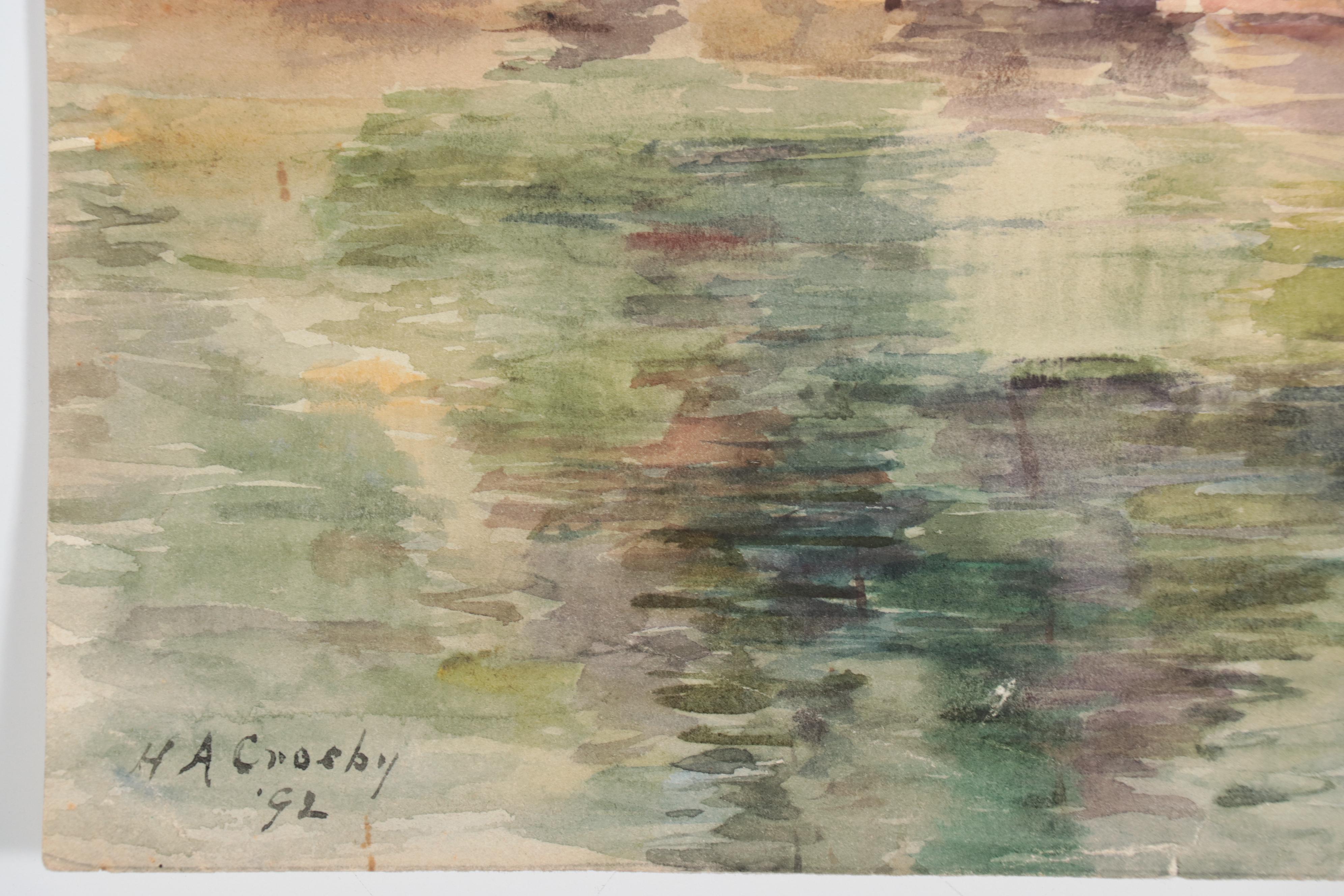 Landscape and Still Life Watercolor Paintings