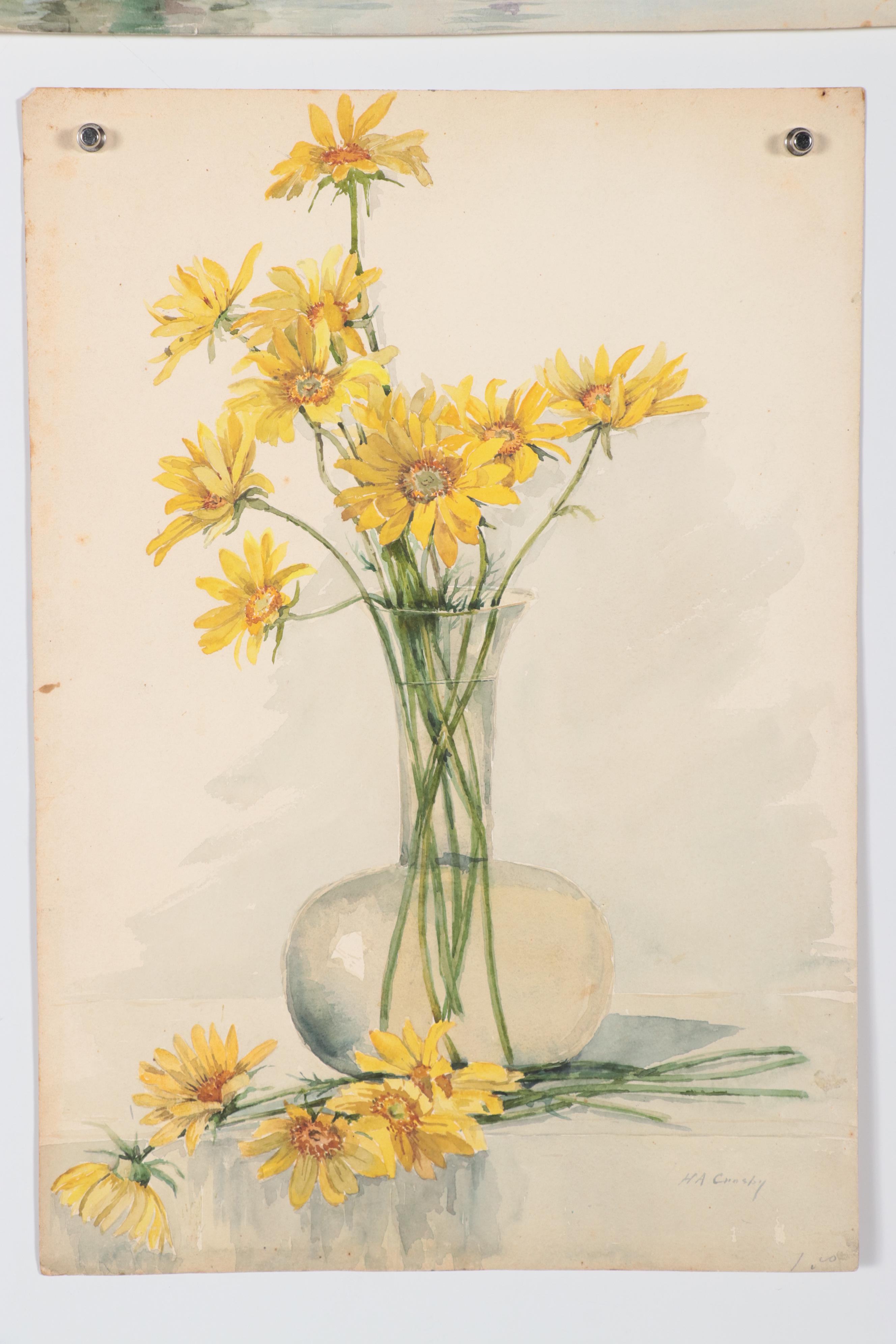 Landscape and Still Life Watercolor Paintings