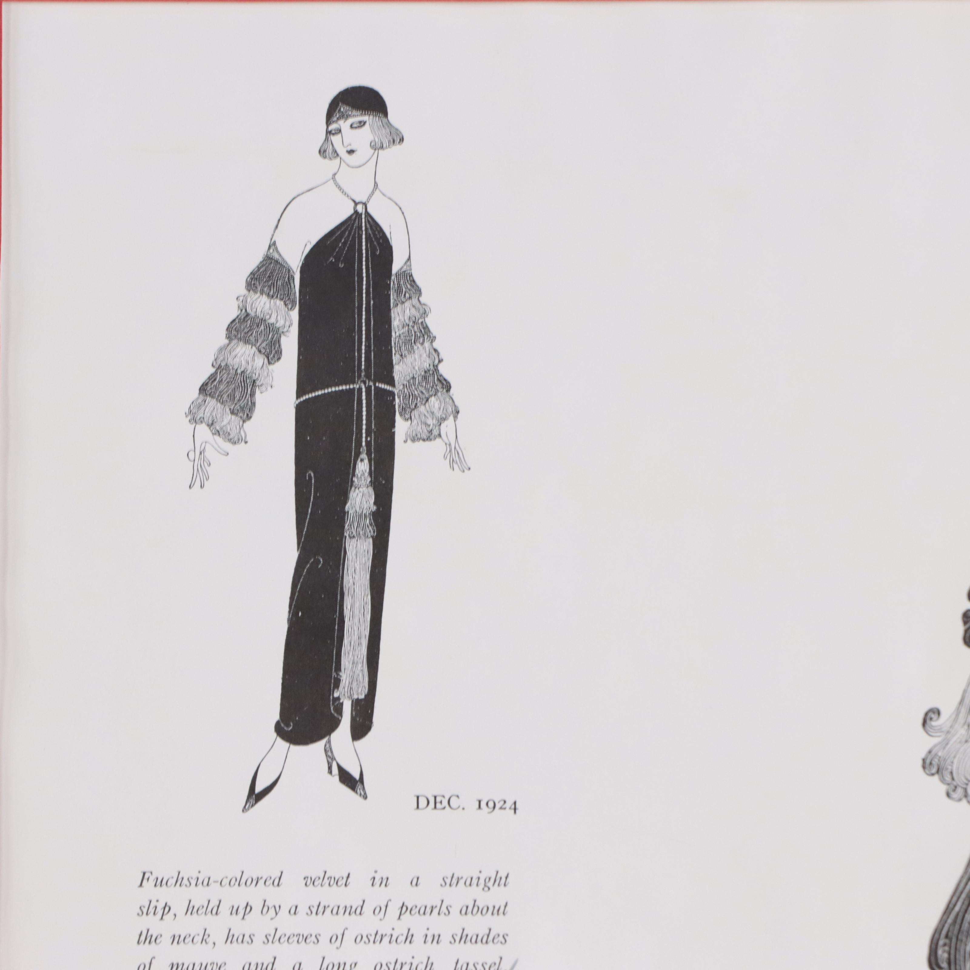 Erté Halftone of Fashion Illustration, Late 20th Century
