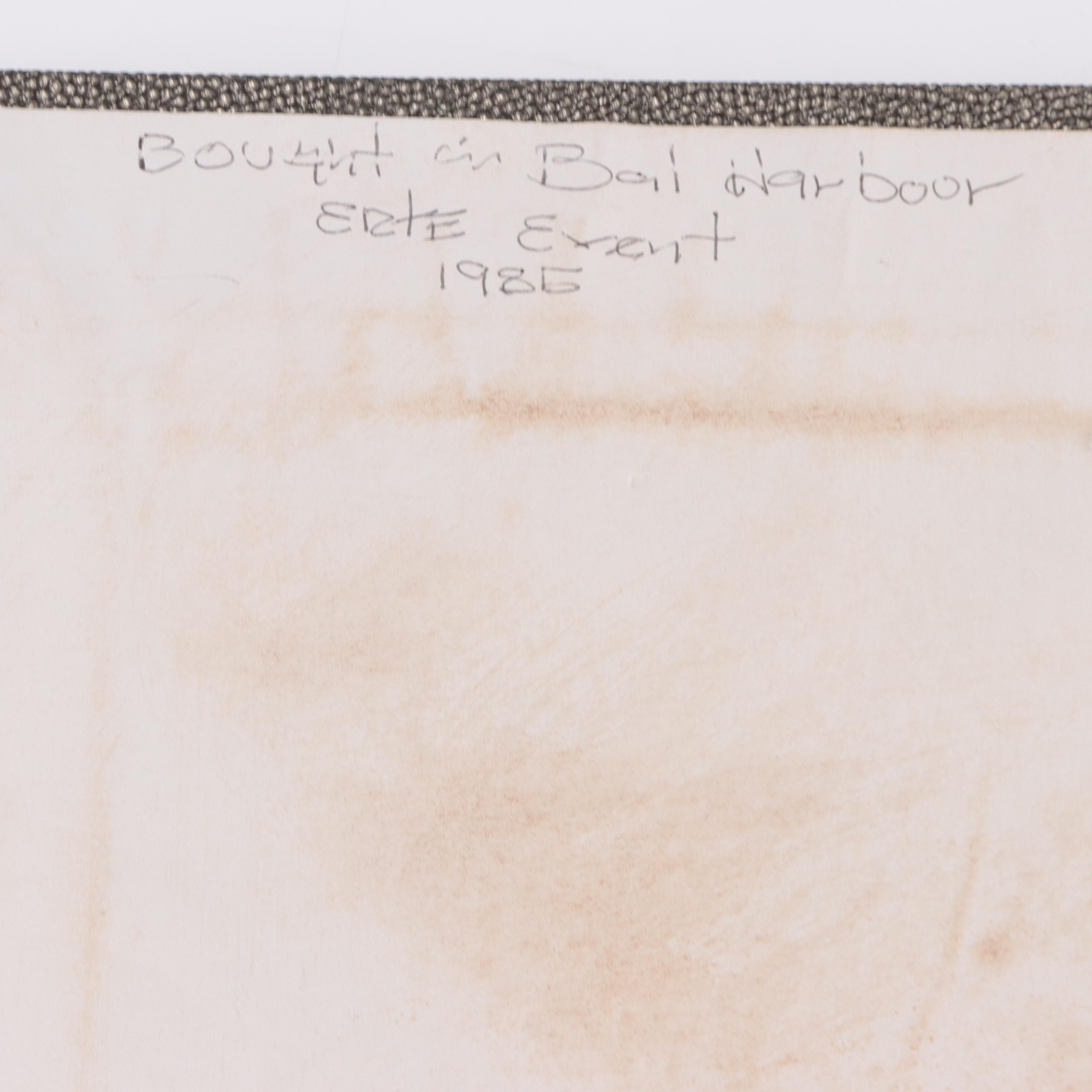 Erté Halftone of Fashion Illustration, Late 20th Century