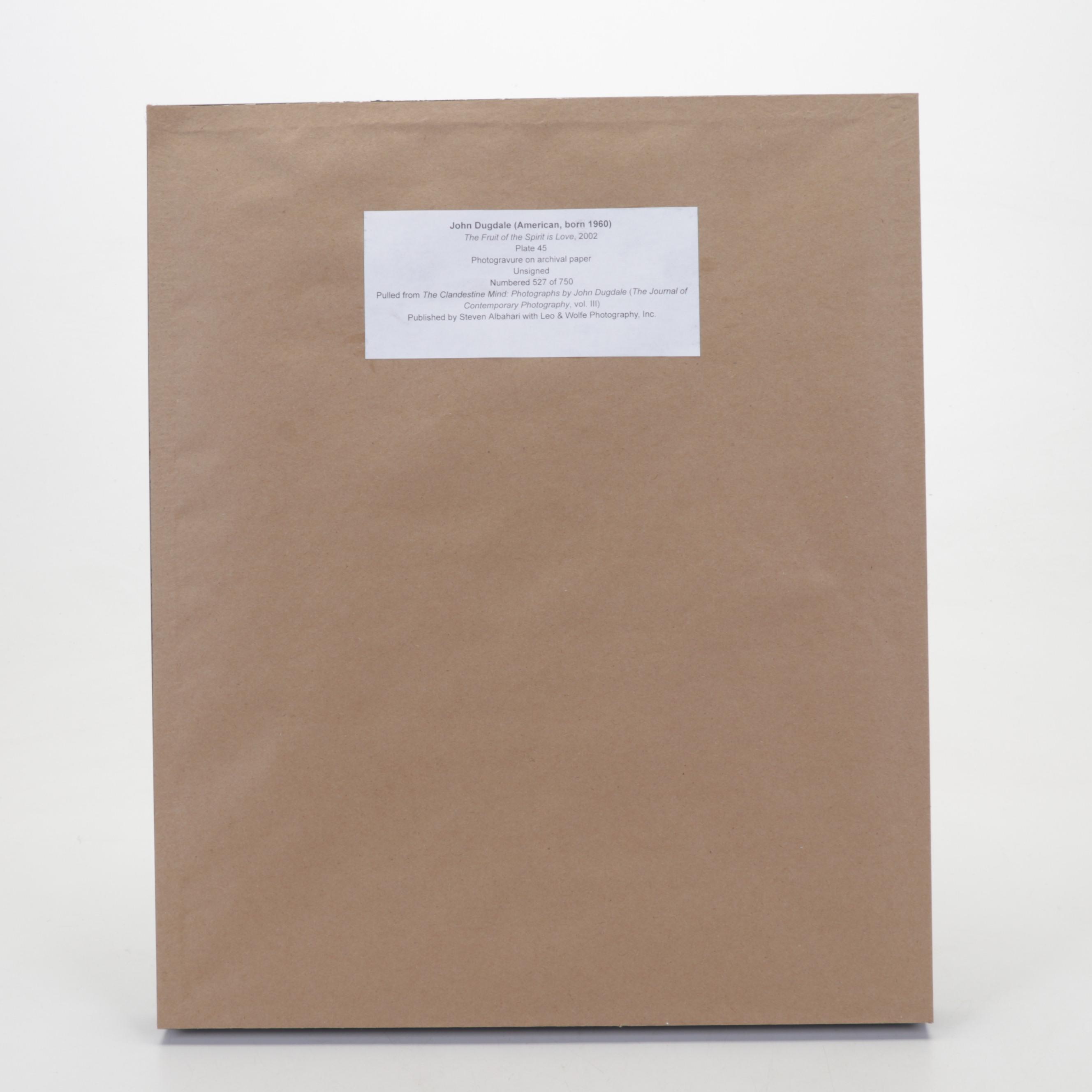 John Dugdale Photogravure "The Fruit of the Spirit is Love," 2002