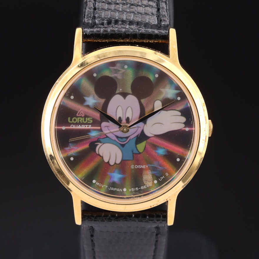 Hologram Mickey Mouse Wristwatch