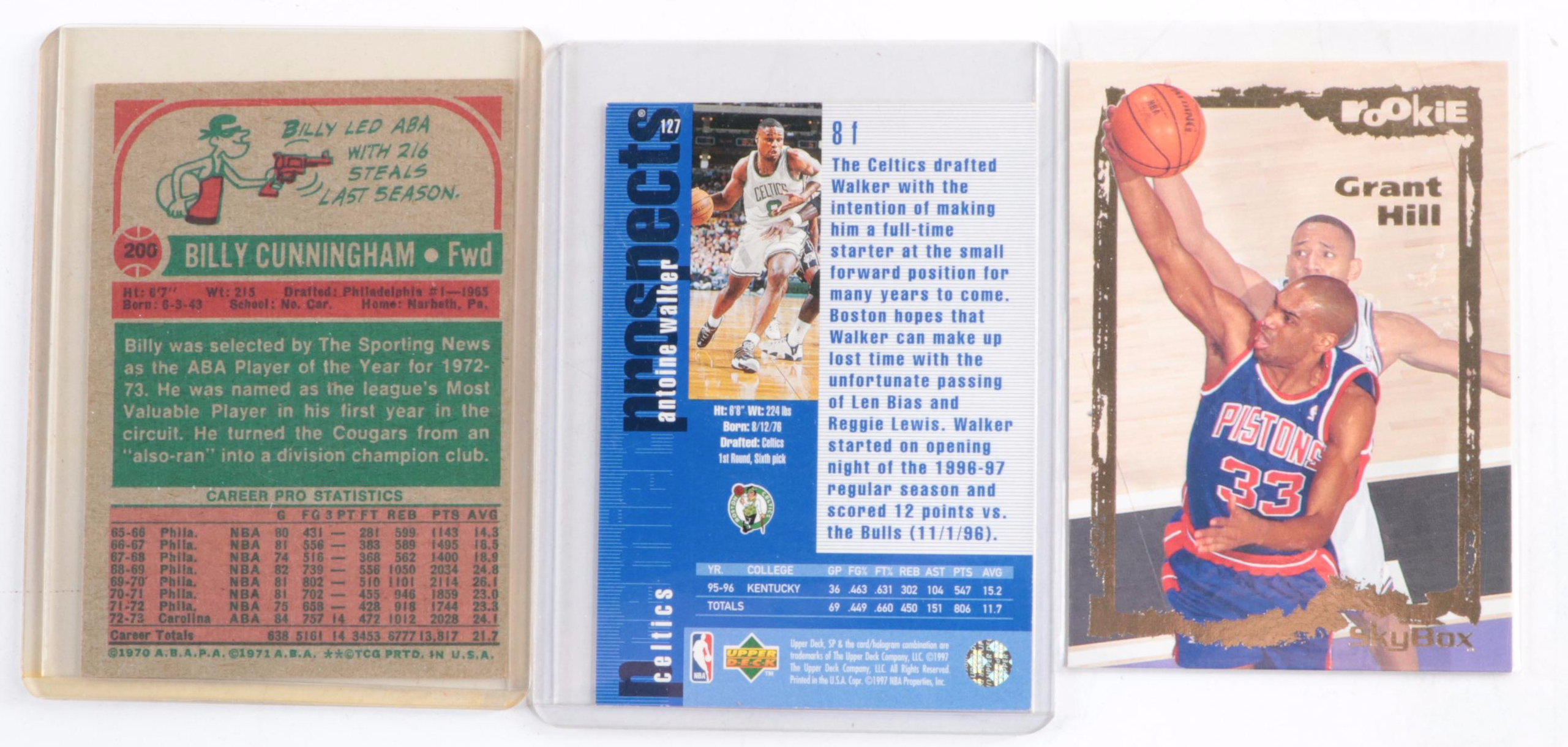Topps, More Basketball Cards with Frazier, Cunningham, Rookies, 1970s–2000s