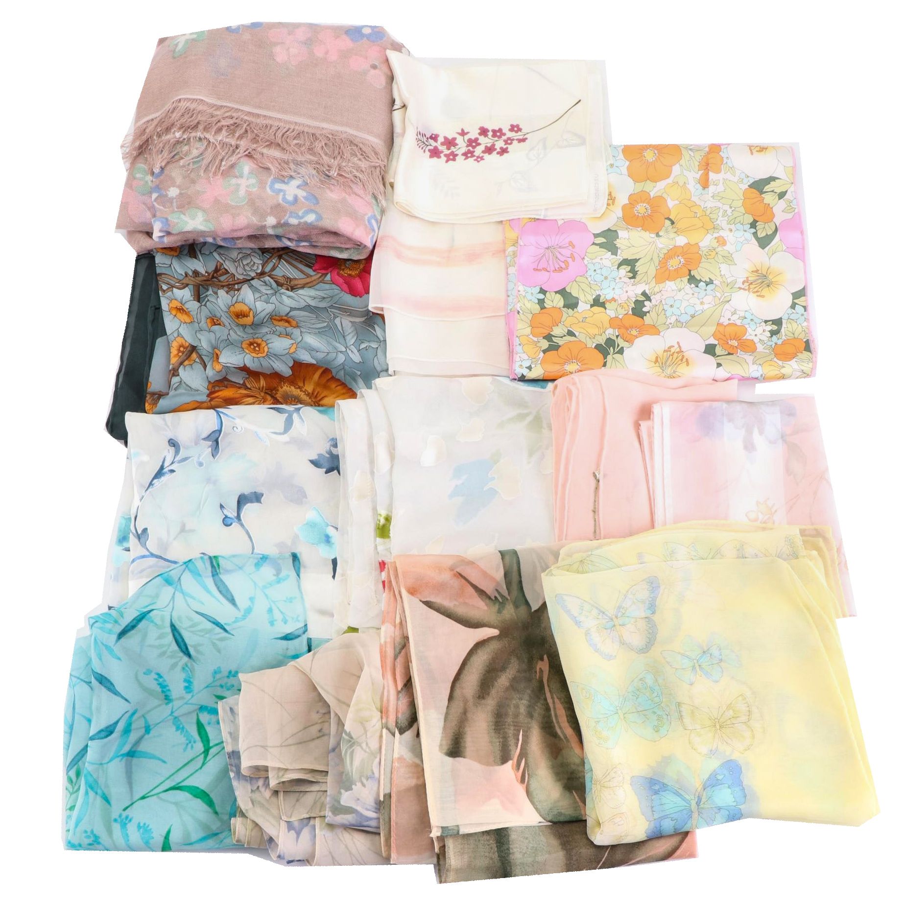 Liz Claiborne, Laura Ashley, Hemisphere, Ann Taylor, and More Printed Scarves