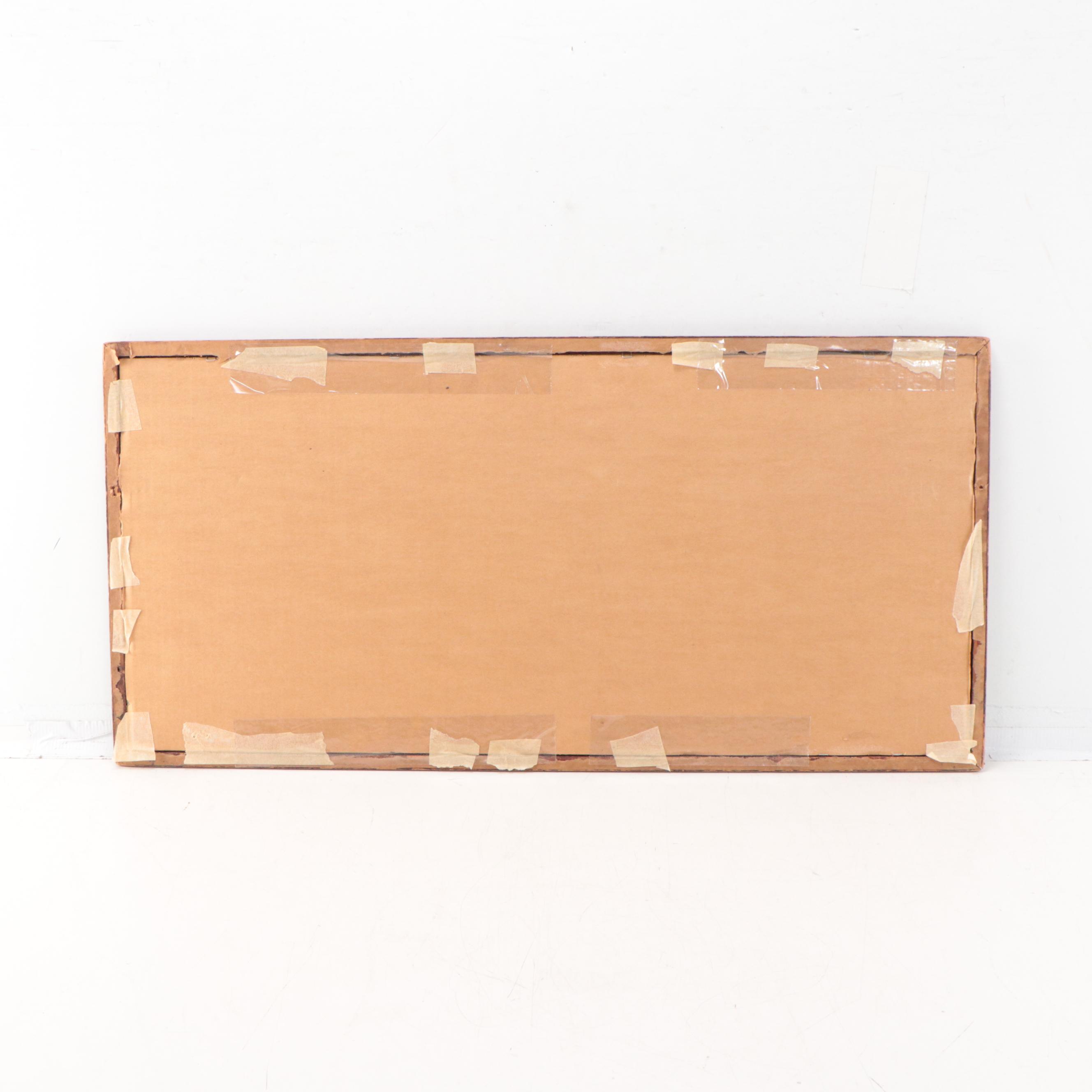 Koerner & Hayes Chromolithograph of Battleships, Circa 1898