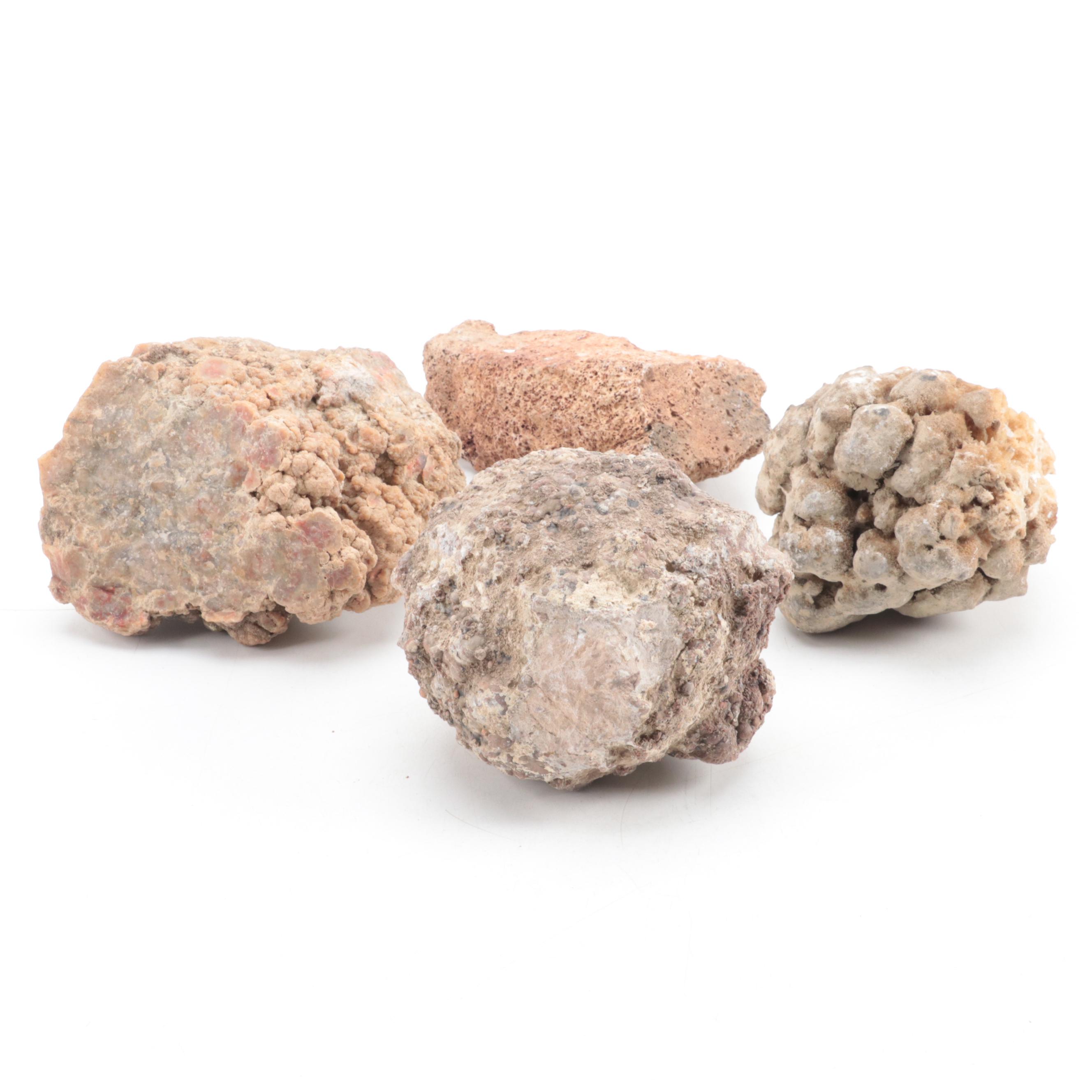 Lava, Aragonite and Rhyolite Mineral Specimens