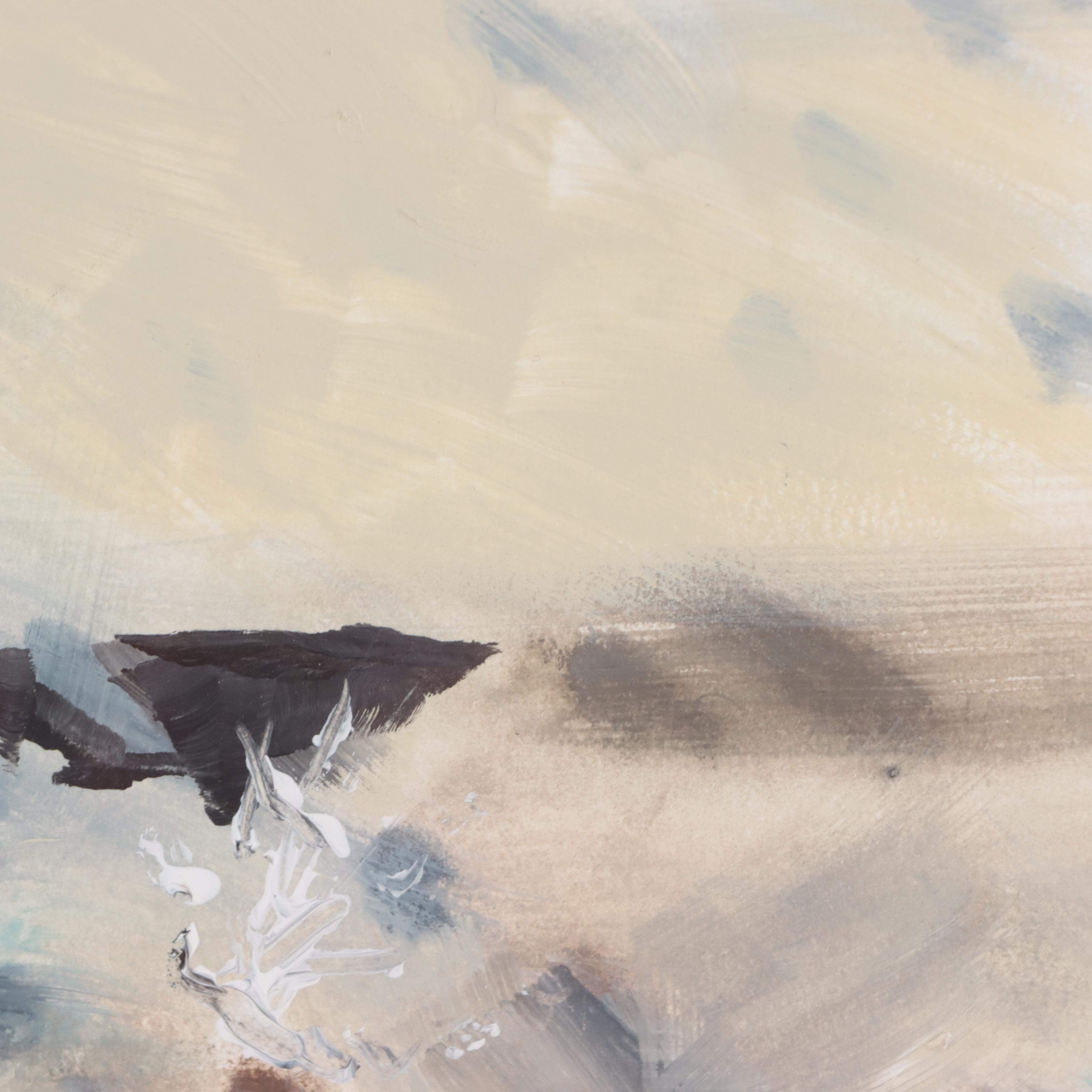 Anne Fairchild Abstract Acrylic Painting "Sea," Late 20th Century