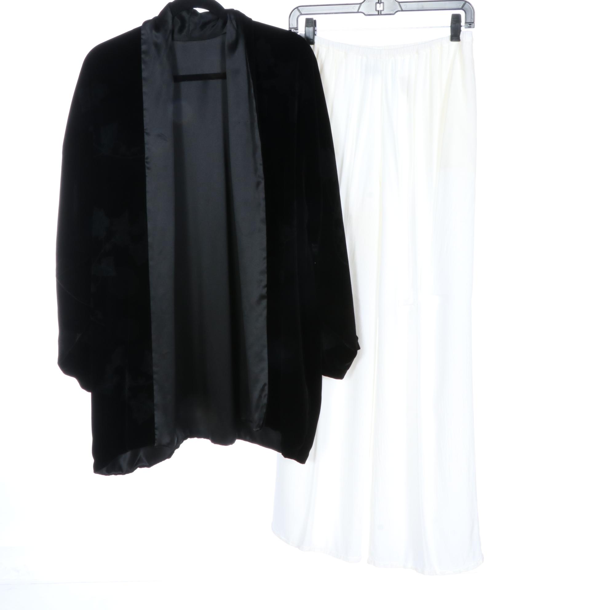Emanuel Emanuel Ungaro Blouse, Beaded Top, Ghost Jacket, Reversible Jacket