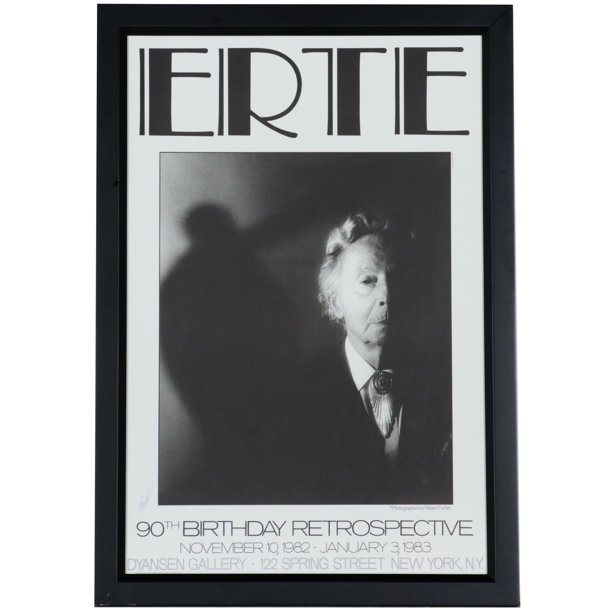 Erté Exhibition Poster "90th Birthday Retrospective," 1982