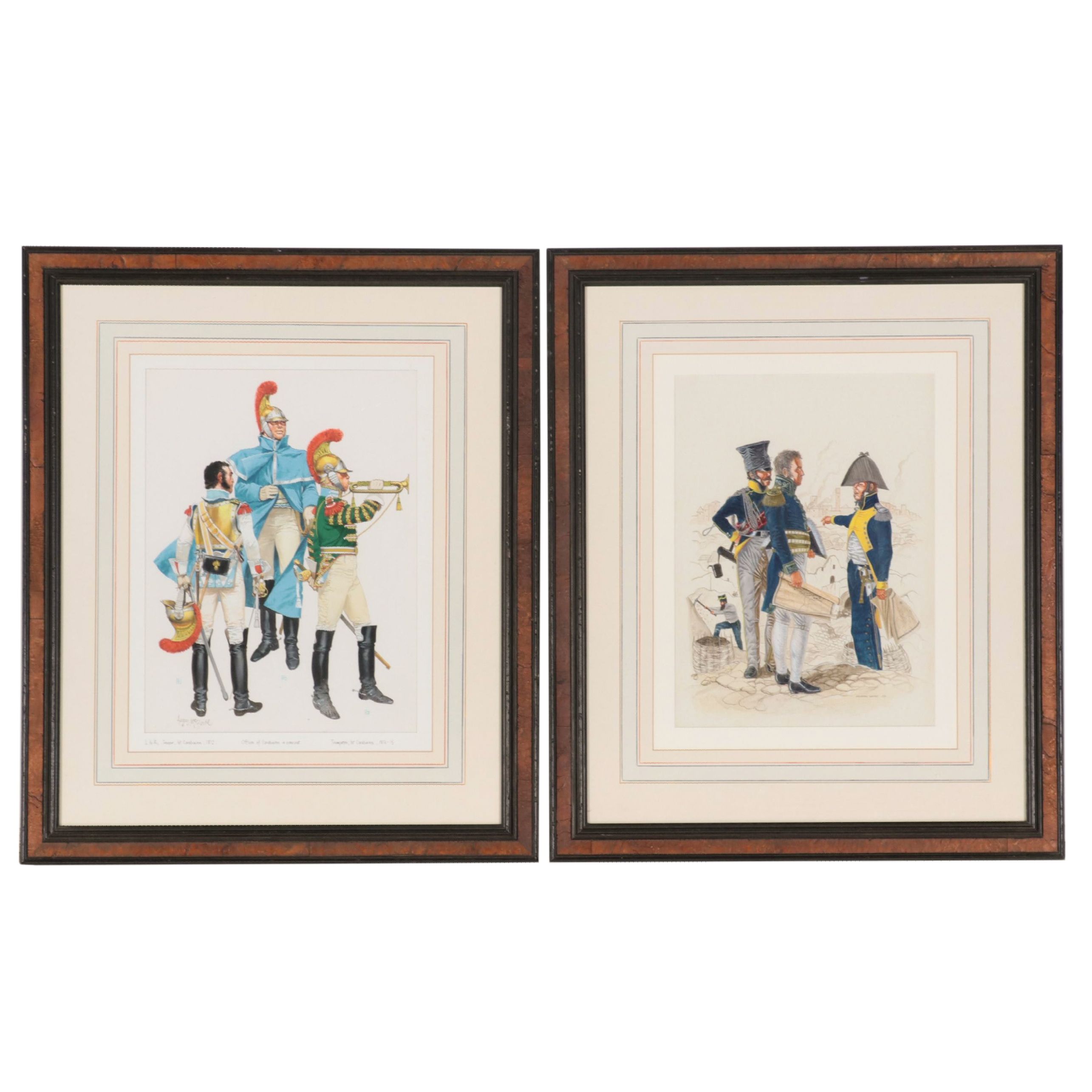 Angus McBride and Christopher Warner Military Watercolor Paintings