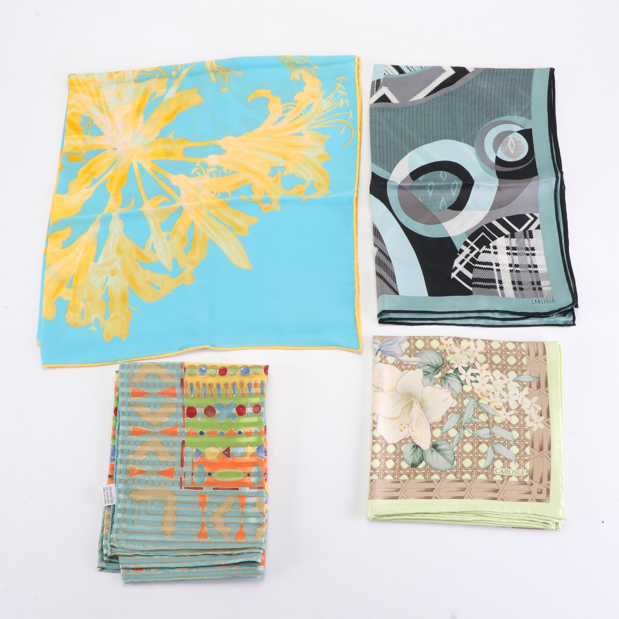 Carlisle Silk and Other Printed Scarves