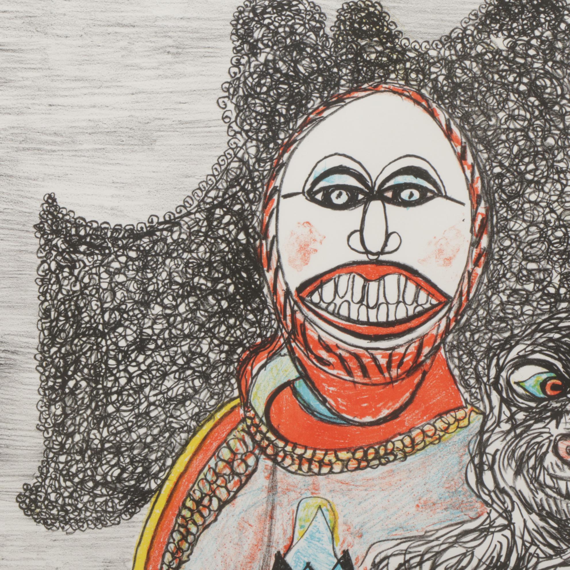 Sidney Chafetz Color Lithograph "Prinzhorn's Beauty," 1998