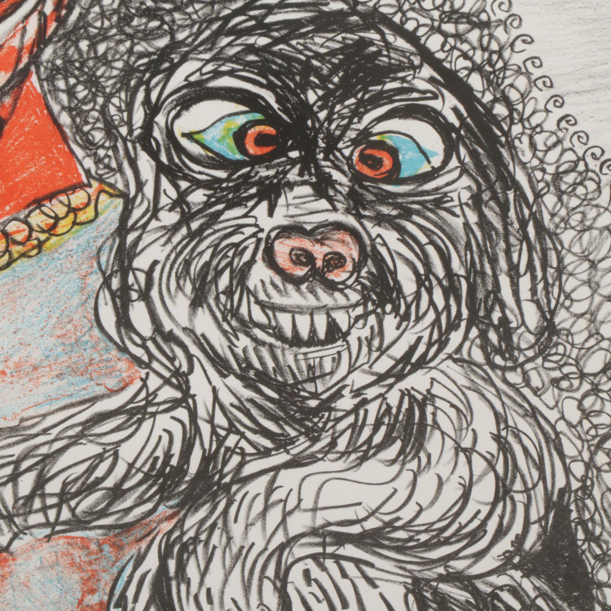 Sidney Chafetz Color Lithograph "Prinzhorn's Beauty," 1998