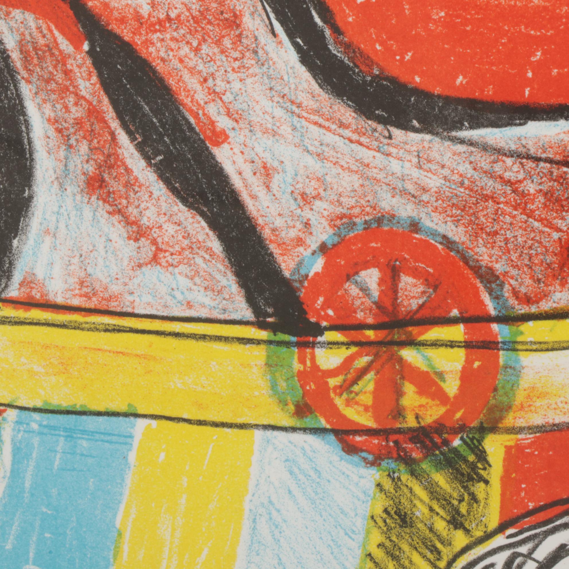 Sidney Chafetz Color Lithograph "Prinzhorn's Beauty," 1998