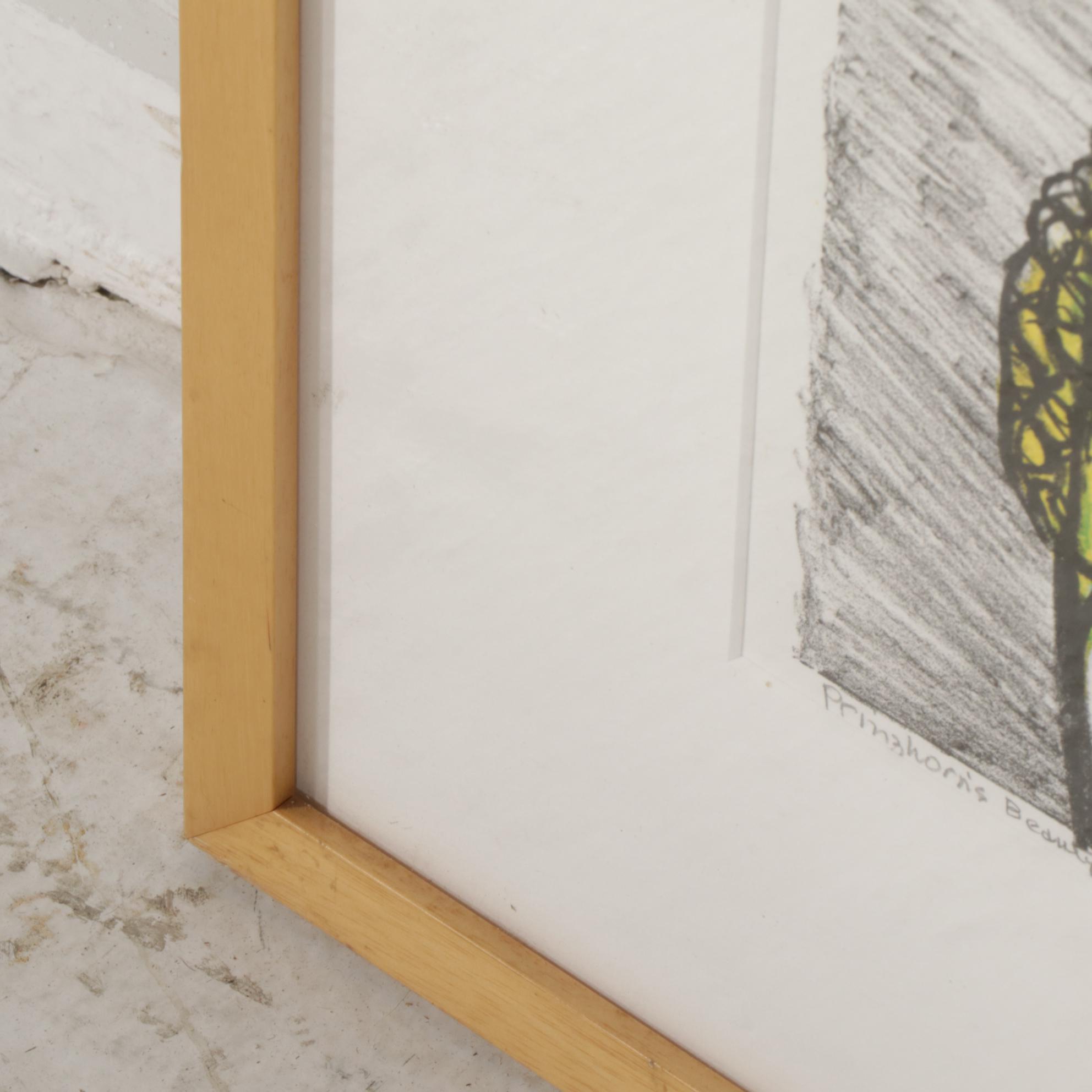 Sidney Chafetz Color Lithograph "Prinzhorn's Beauty," 1998