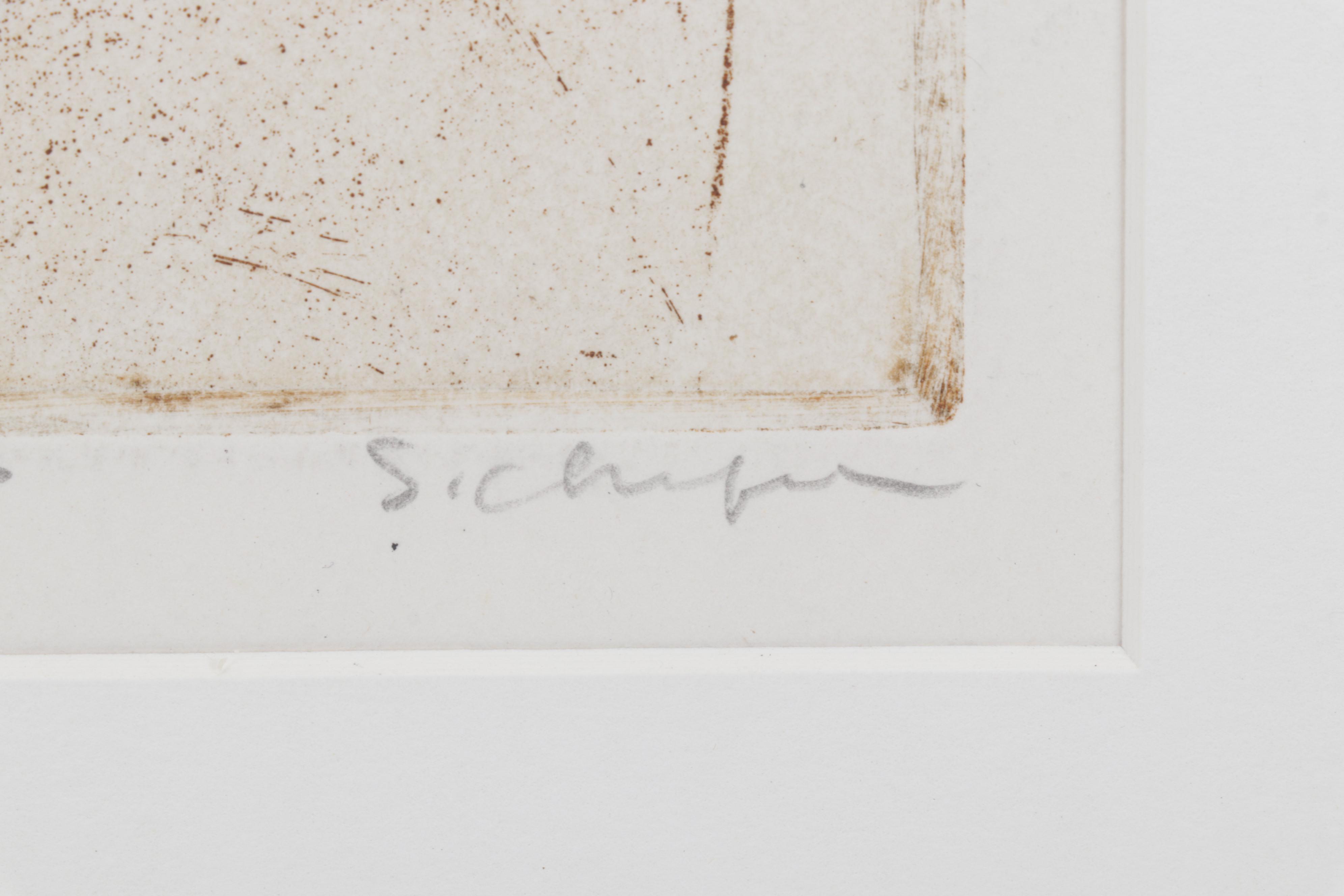 Sidney Chafetz Etching With Aquatint "Ginsberg," Late 20th Century