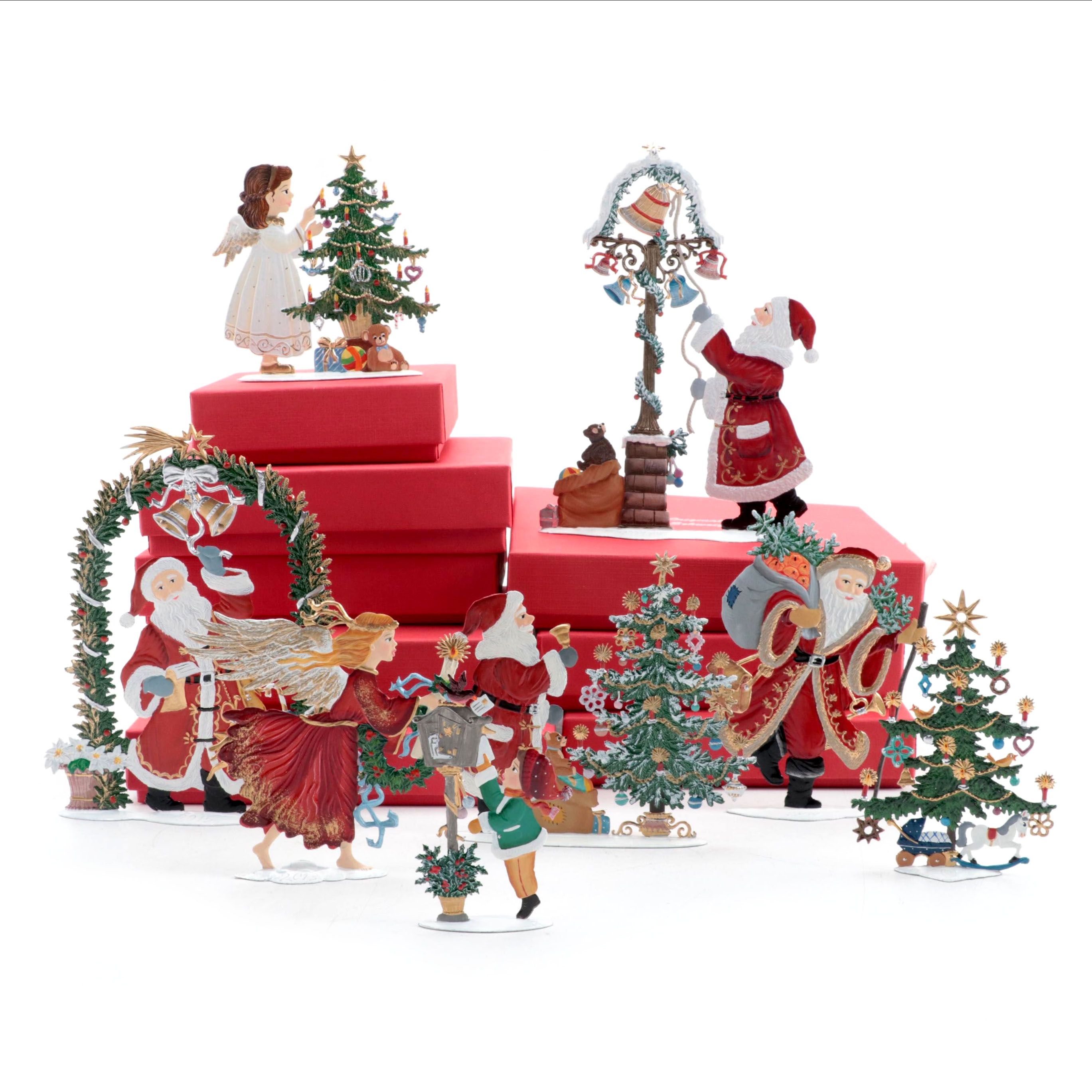 Wilhelm Schweizer German Pewter Christmas Ornaments