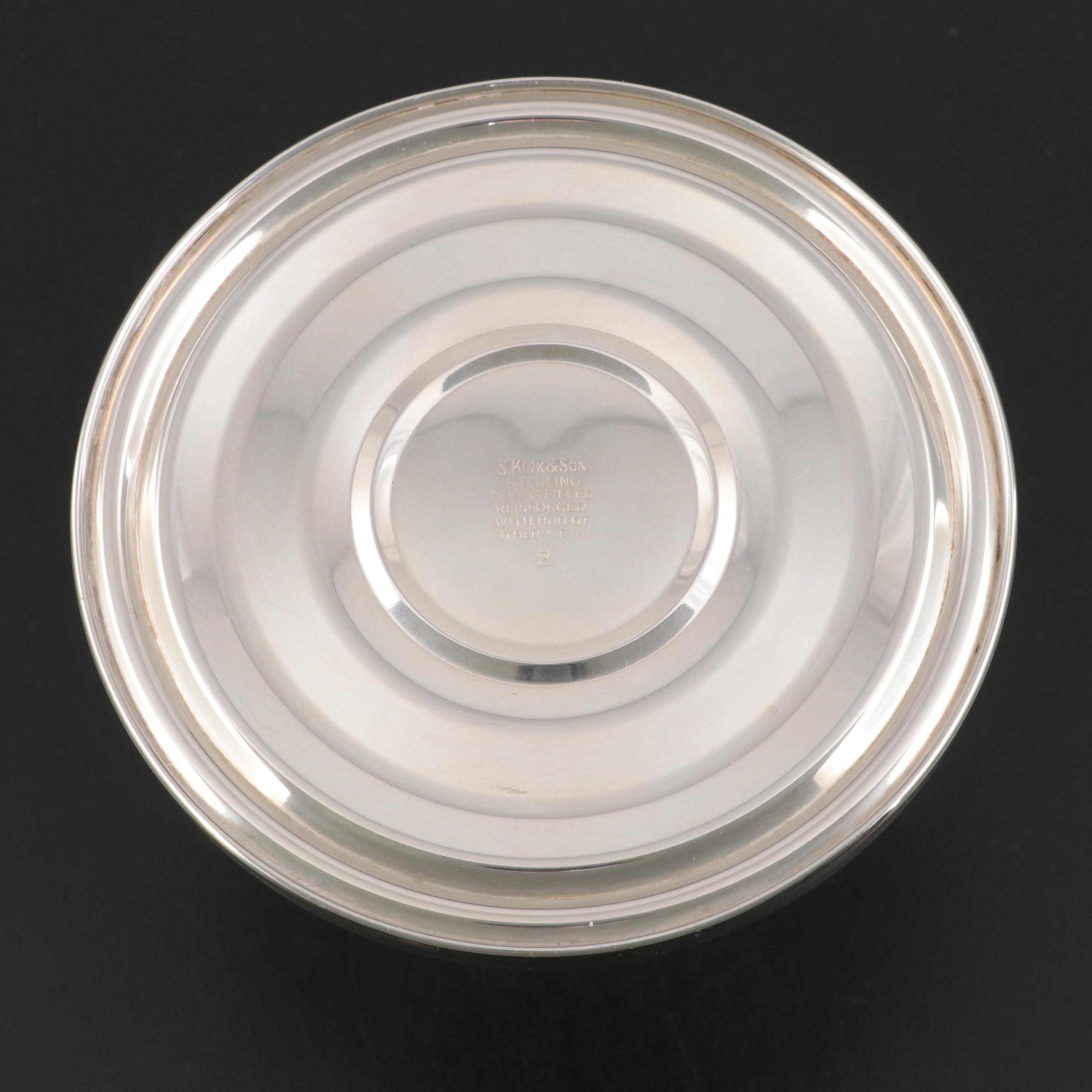 S. Kirk & Son Sterling Silver Candlesticks with Sterling Candle Snuffer