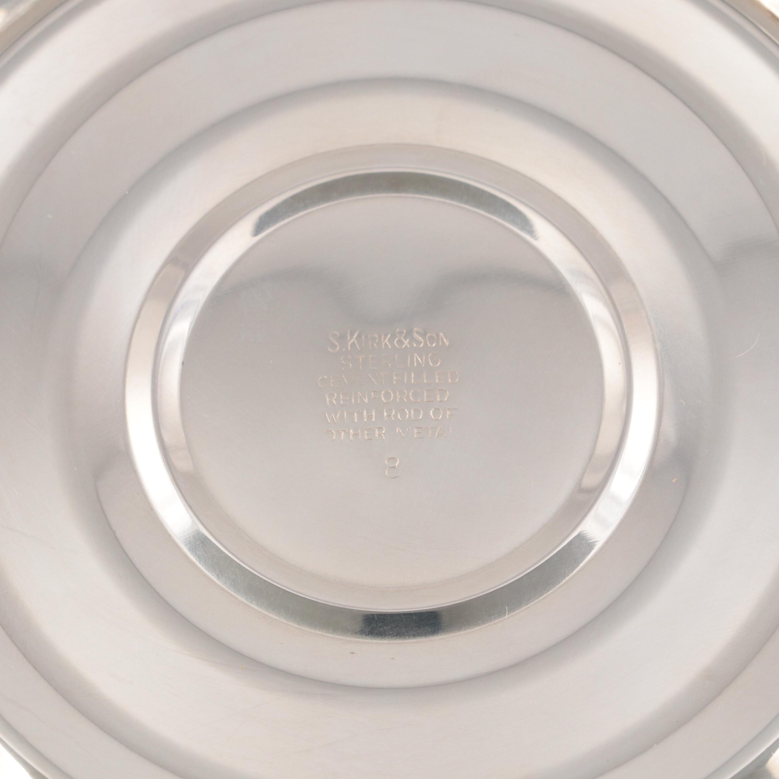 S. Kirk & Son Sterling Silver Candlesticks with Sterling Candle Snuffer