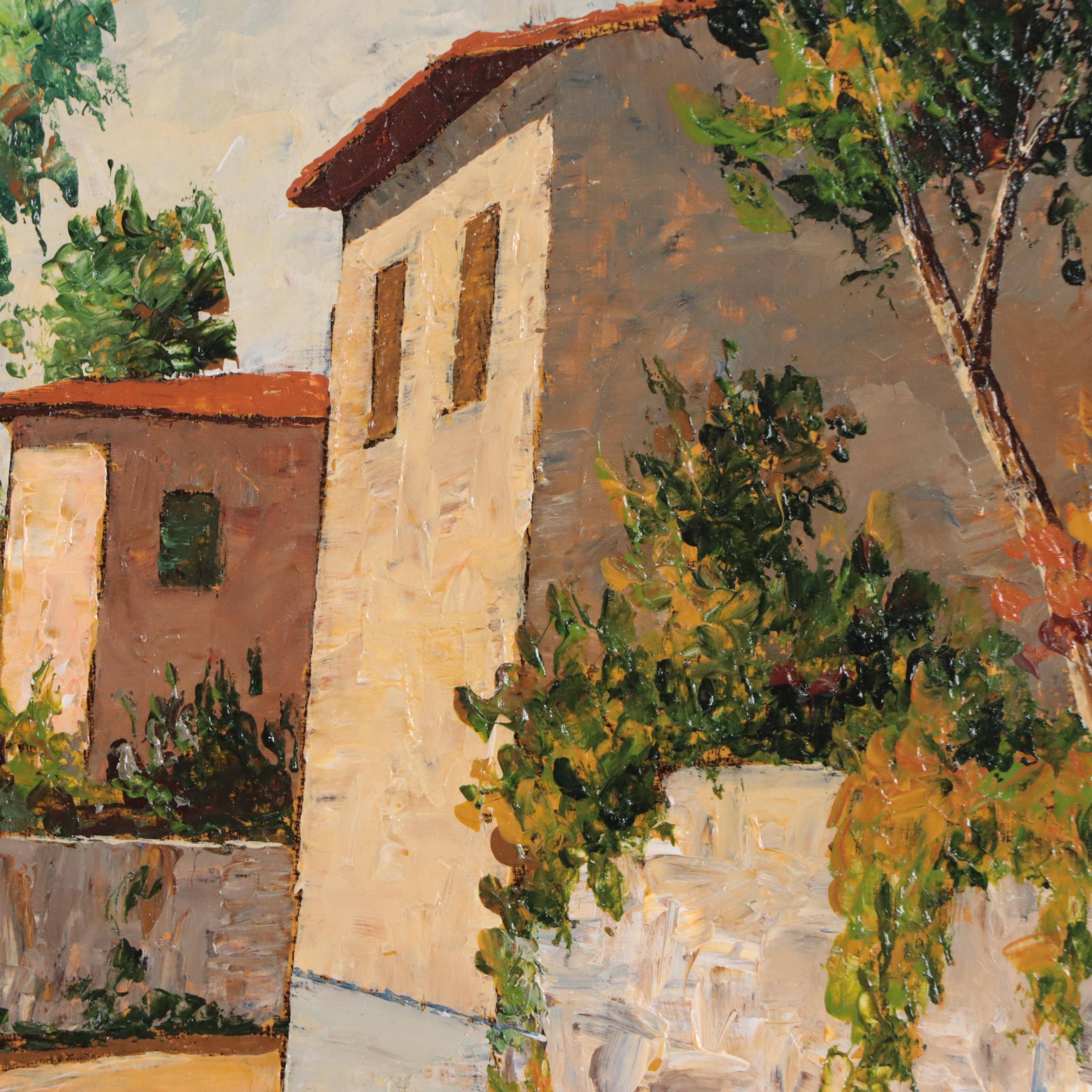 Renzo Paoletti Oil Painting of Florence Landscape "Premo Firenze"