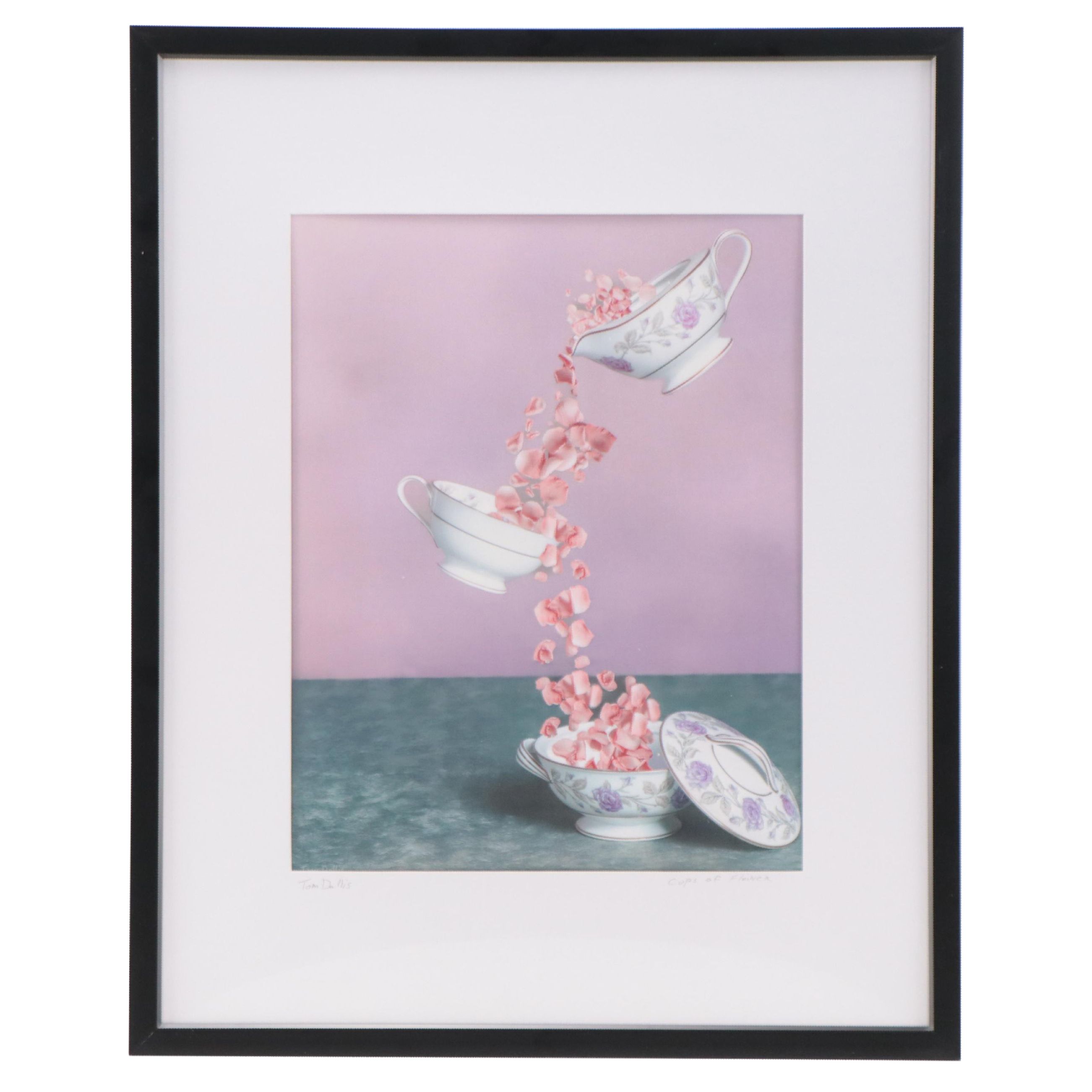 Tom Dallis Digital Photograph "Cups of Flowers"