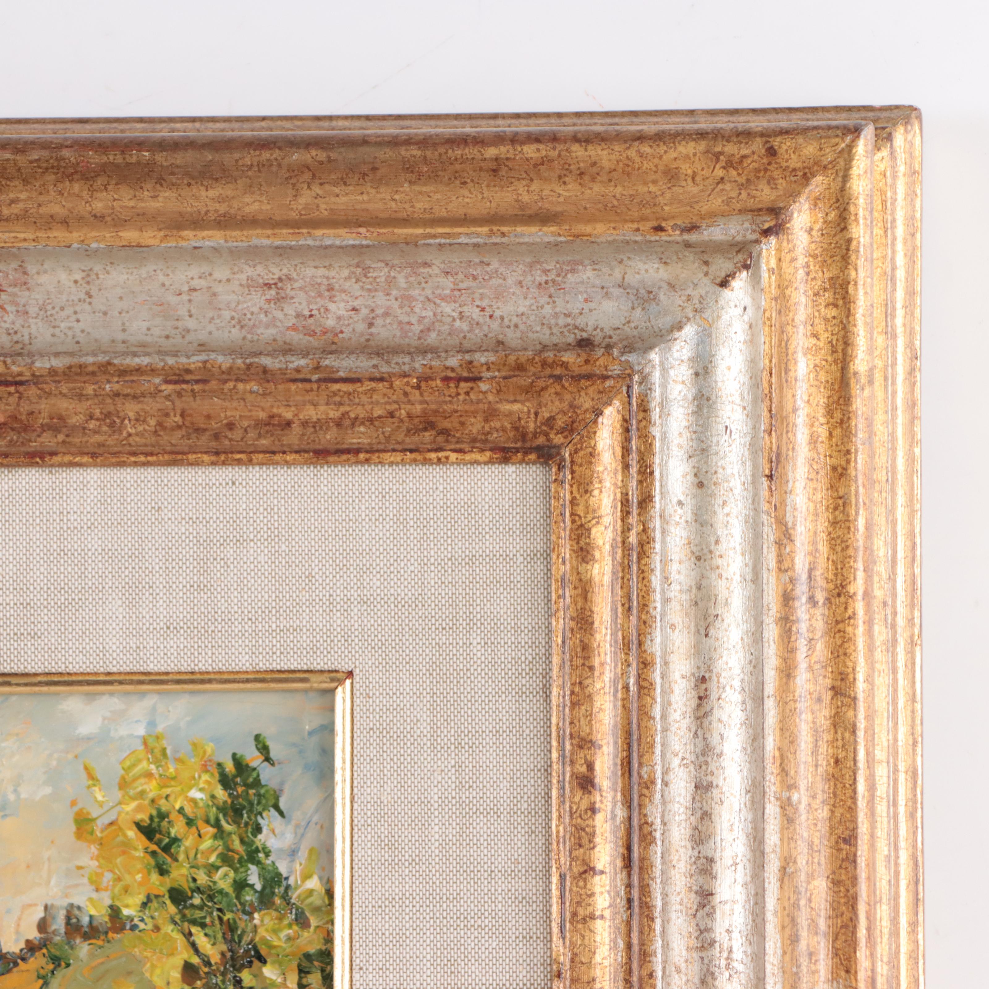 Renzo Paoletti Oil Painting of Tuscan Landscape "Cantagua Toscana"