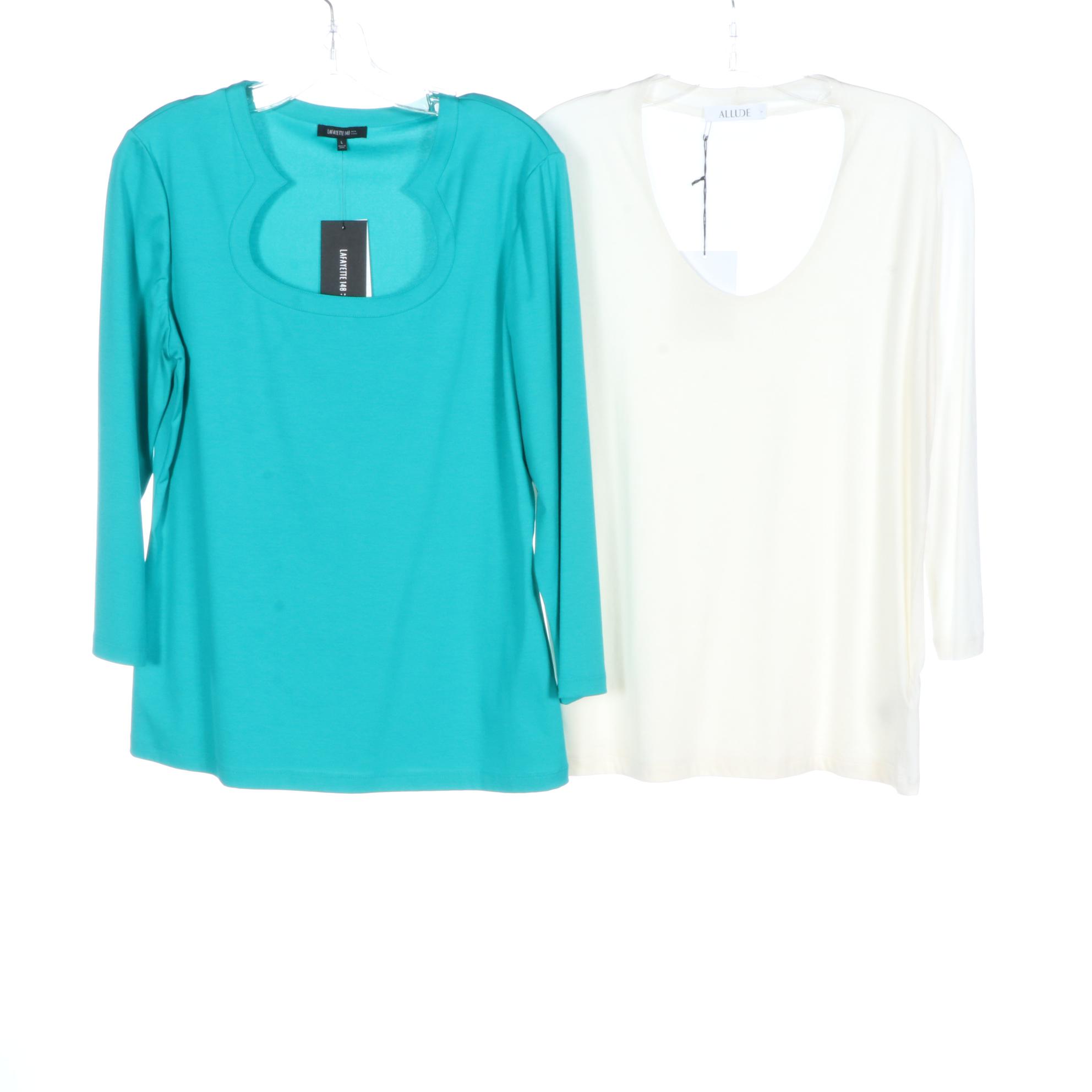 Lafayette 148, Allude, J.Crew Tops with Peserico and Rossopuro Pants