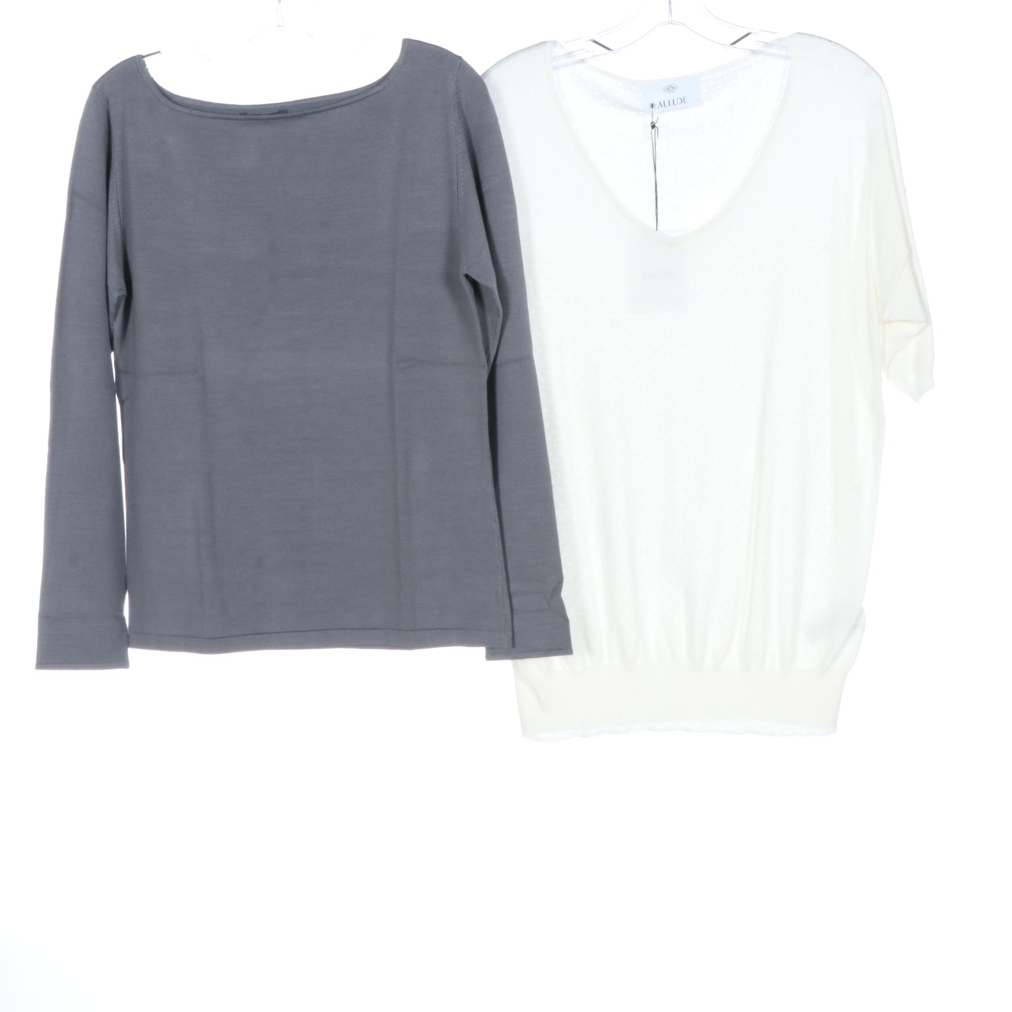 Lafayette 148, Allude, J.Crew Tops with Peserico and Rossopuro Pants