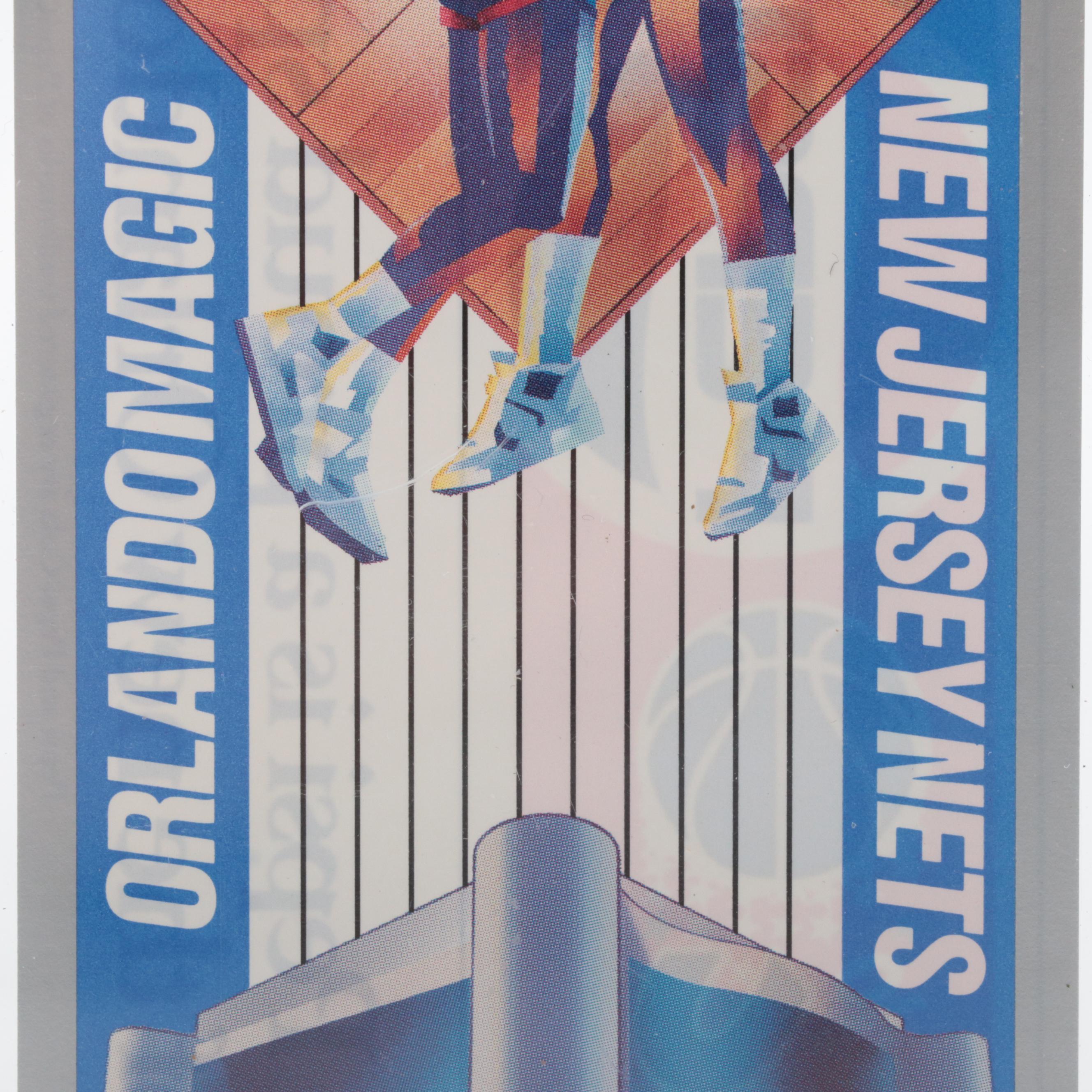 1989 Inaugural Orlando Magic v. New Jersey Nets Game 1 VIP Commemorative Ticket