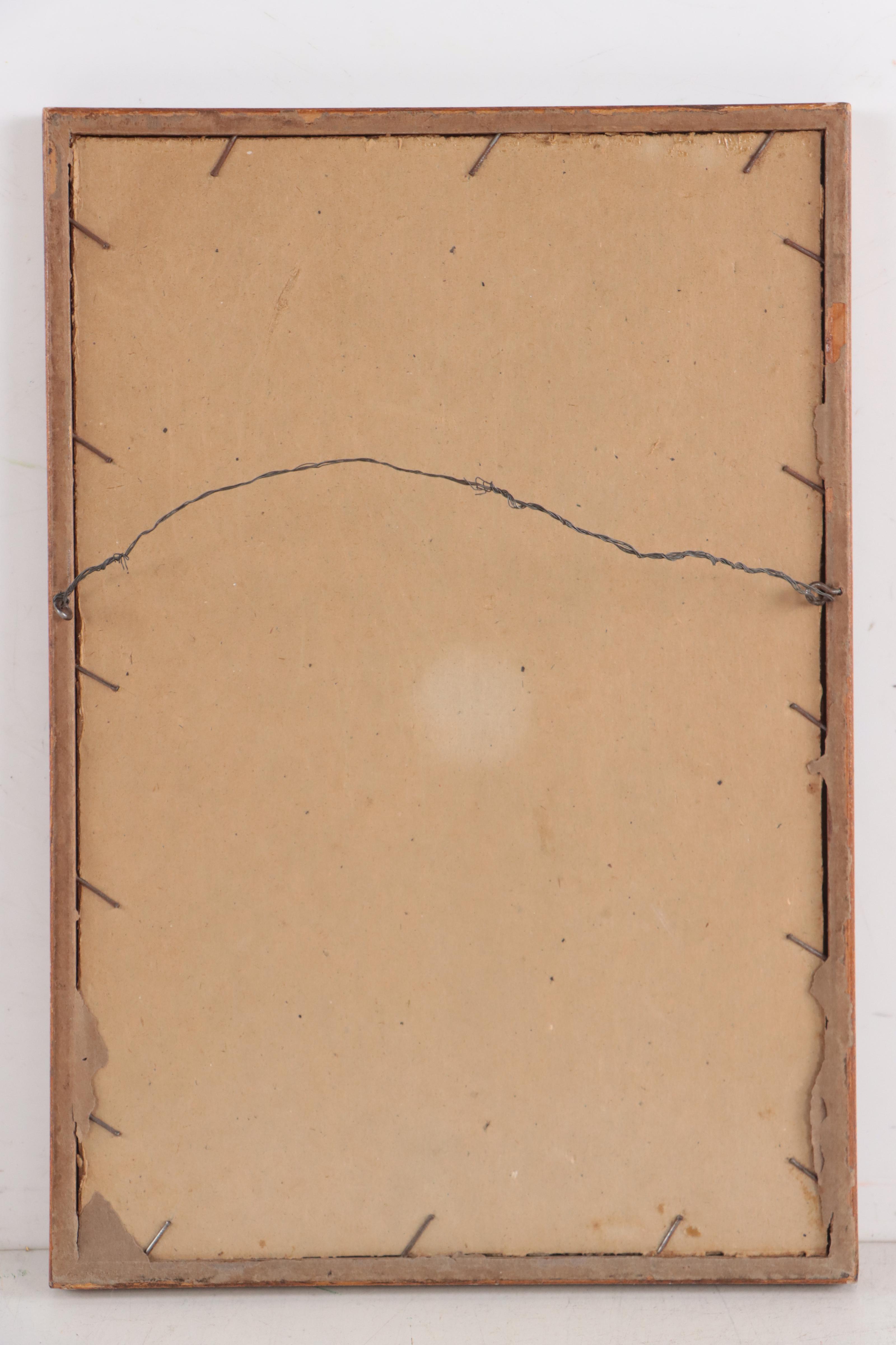 Village River Scene Etching With Aquatint