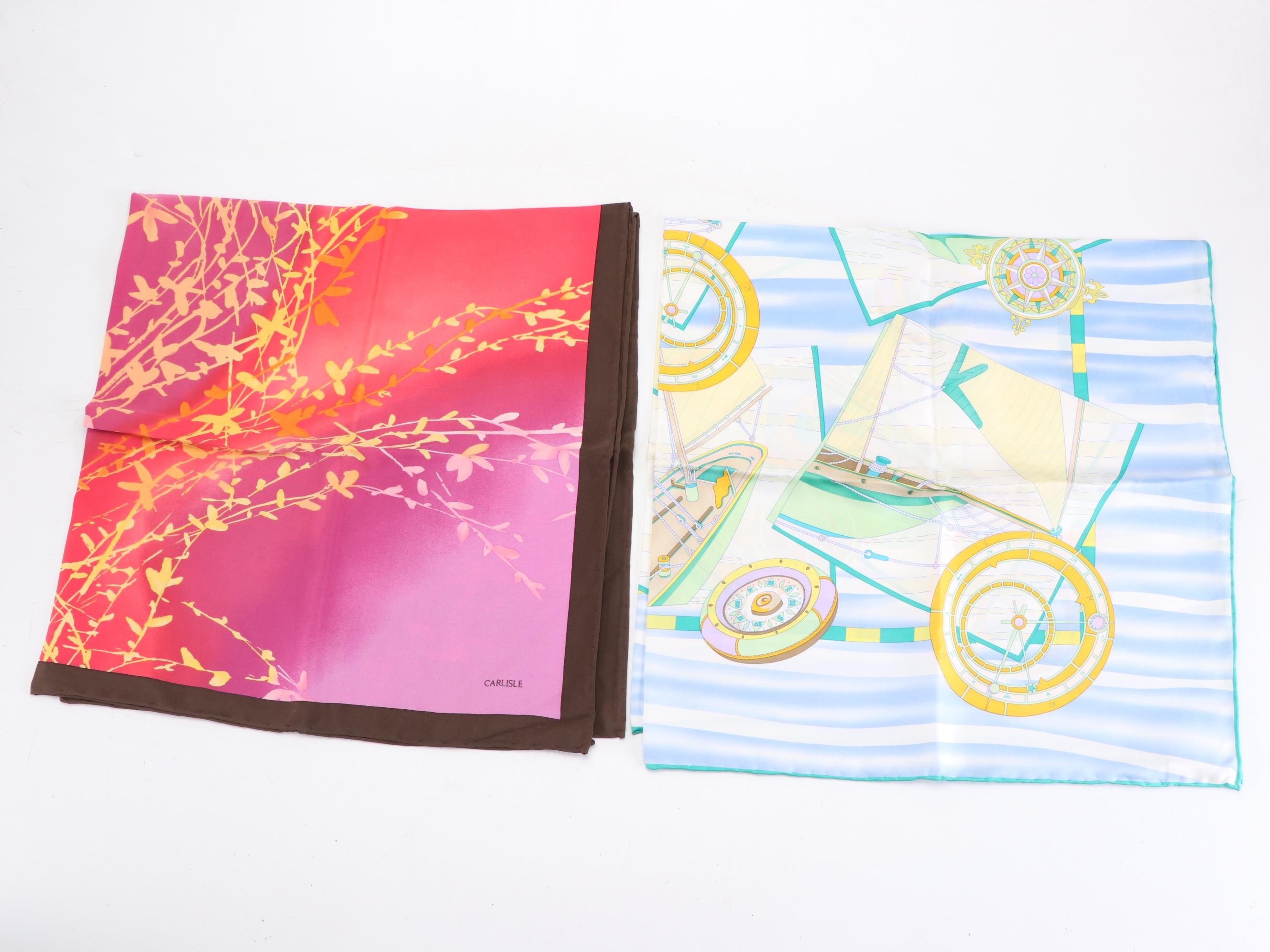 Carlisle Printed Silk Scarves