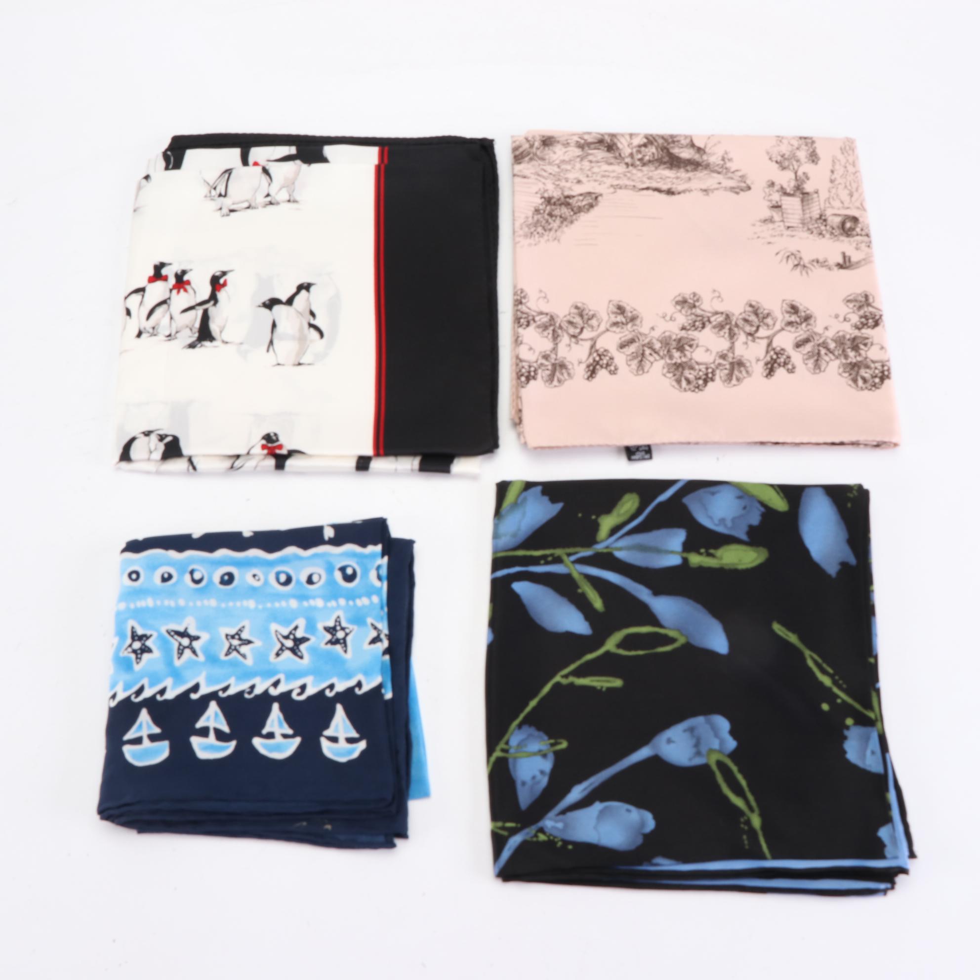 Carlisle Printed Silk Scarves