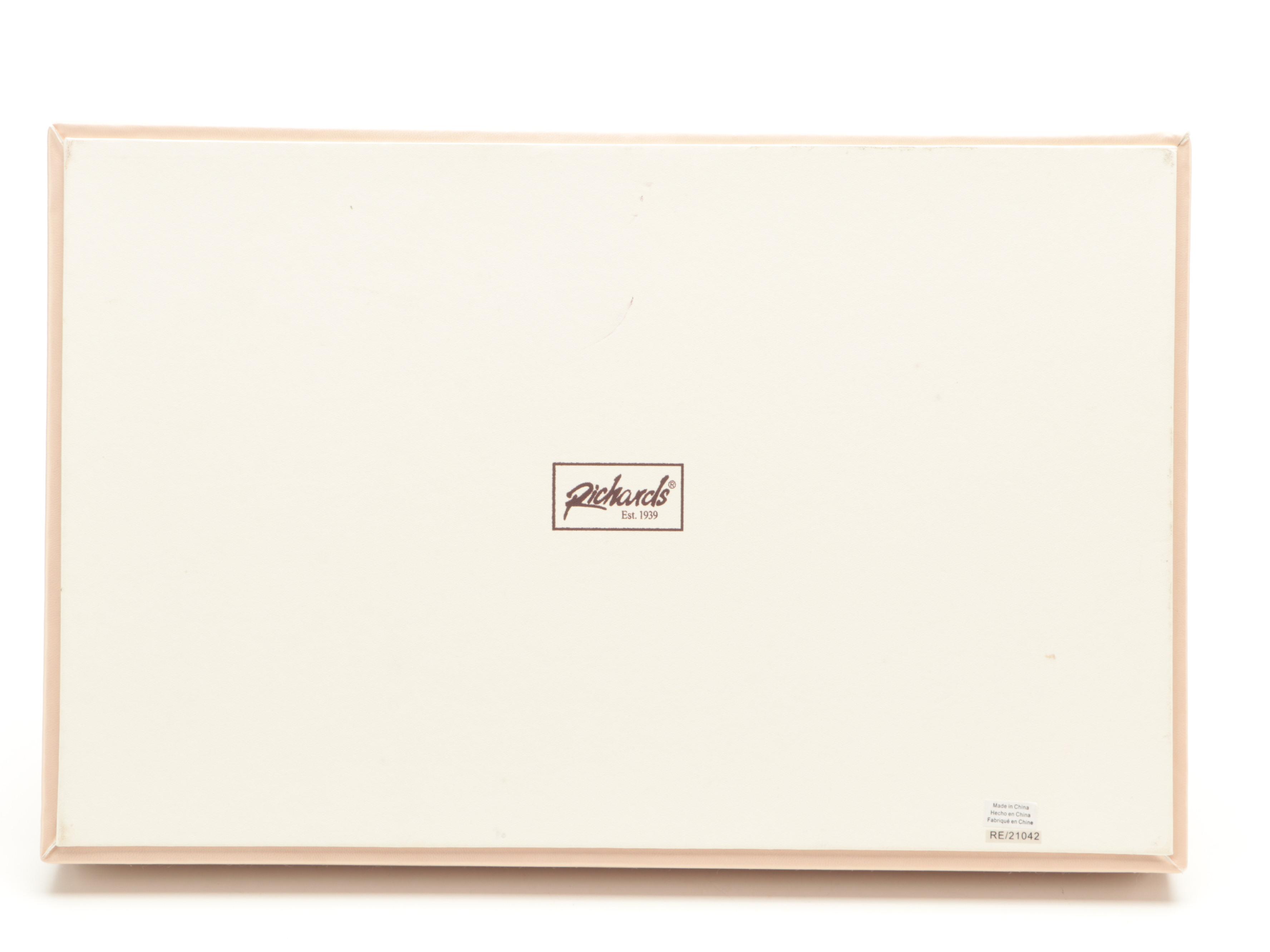 Padded Fabric Storage Box With Richards Homeware Stackable Jewelry Organizers