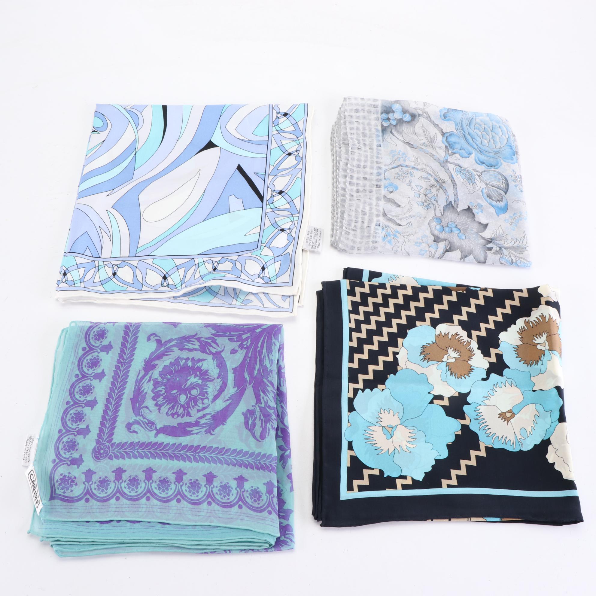 Carlisle Printed Silk Scarves