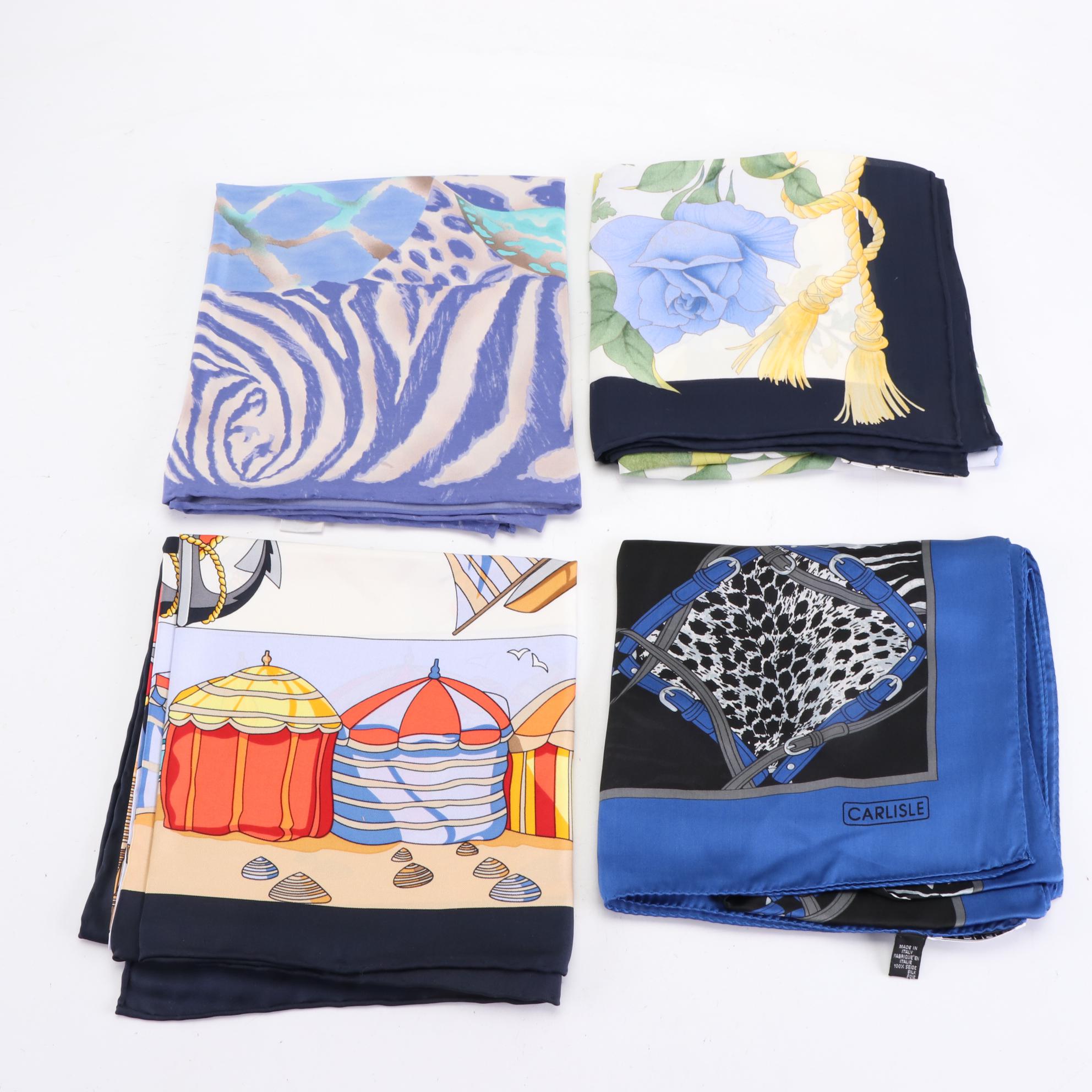 Carlisle Printed Silk Scarves