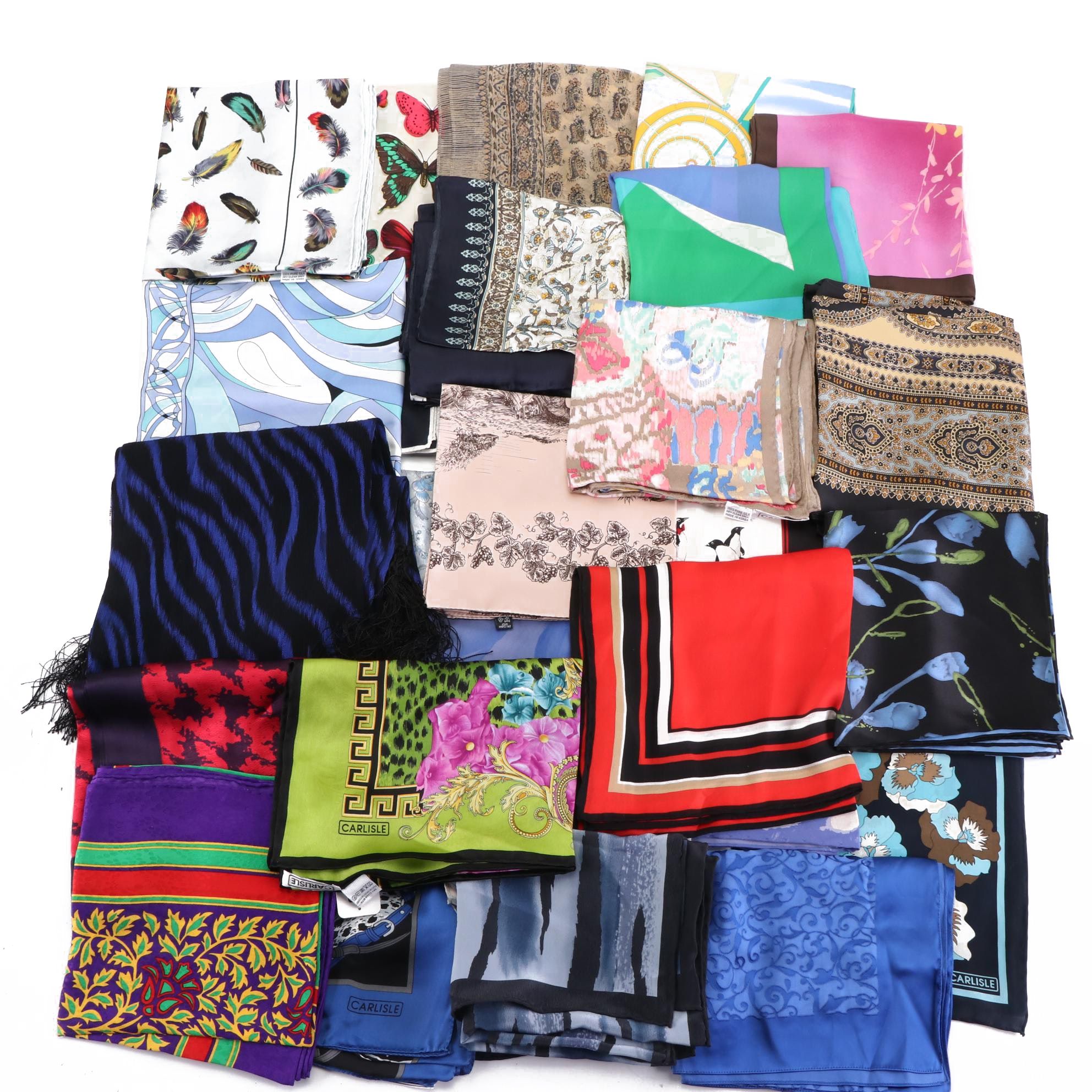 Carlisle Printed Silk Scarves
